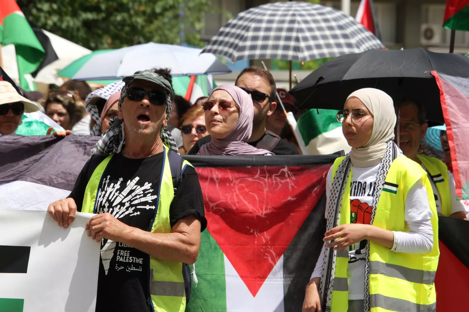 Marcha Nueno-Huesca por Palestina. Foto Carlos Neofato