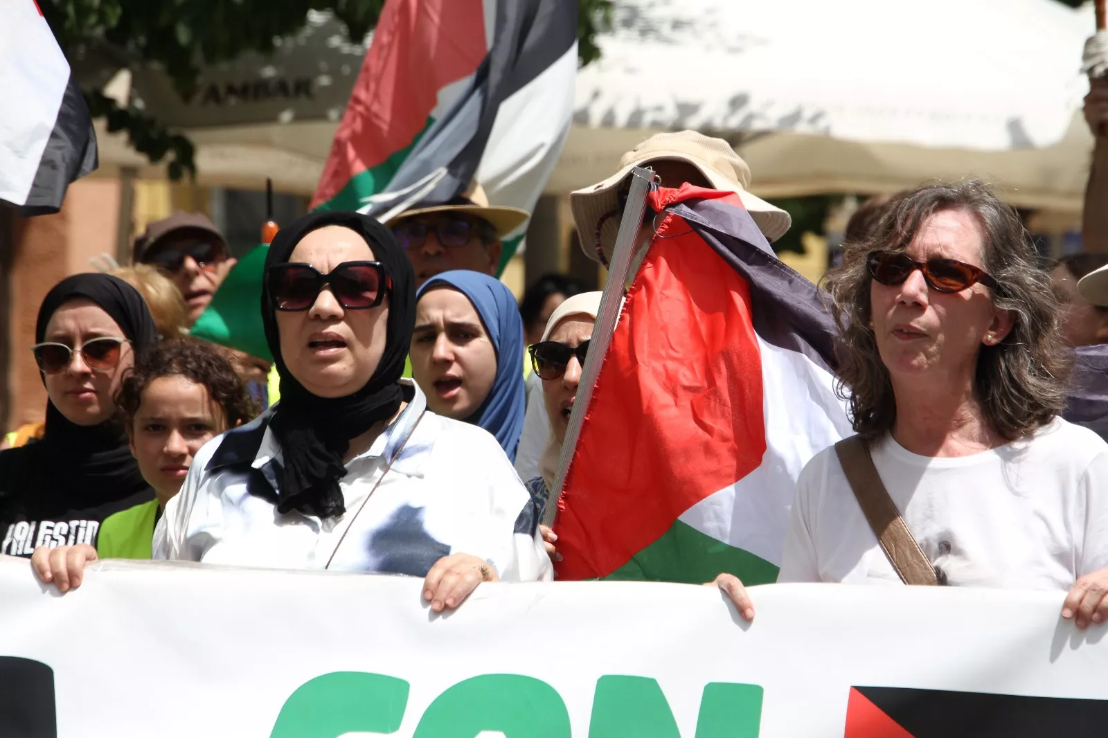 Marcha Nueno-Huesca por Palestina. Foto Carlos Neofato