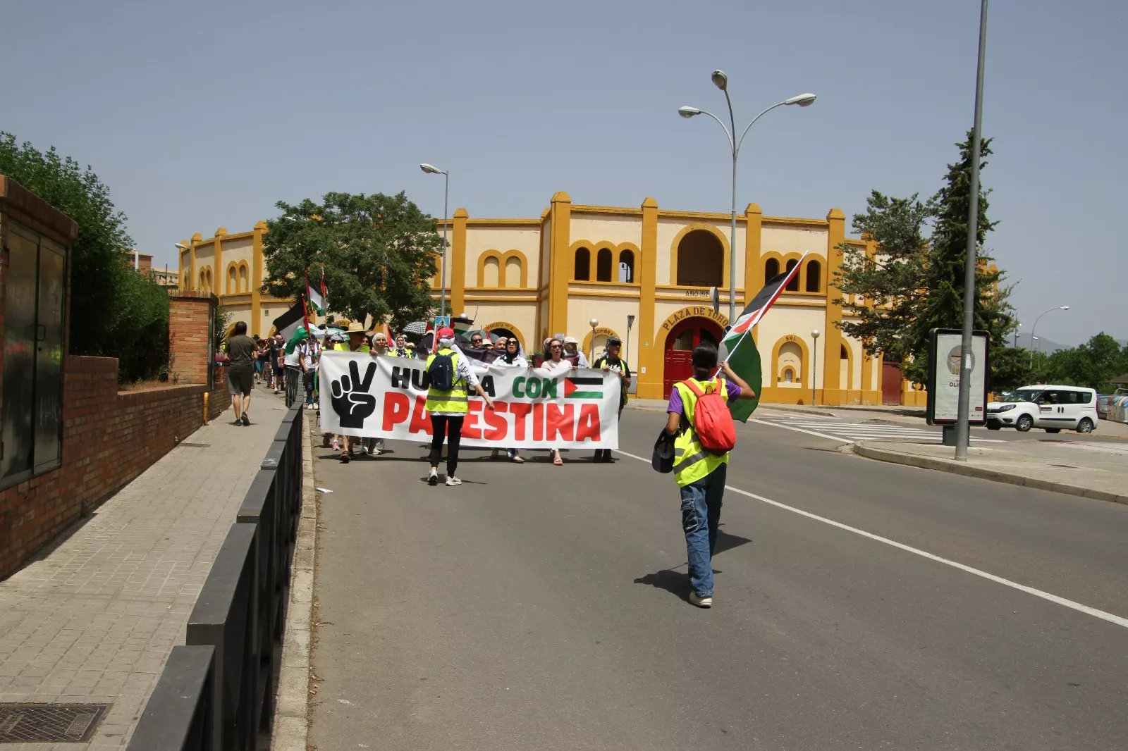 Marcha Nueno-Huesca por Palestina. Foto Carlos Neofato