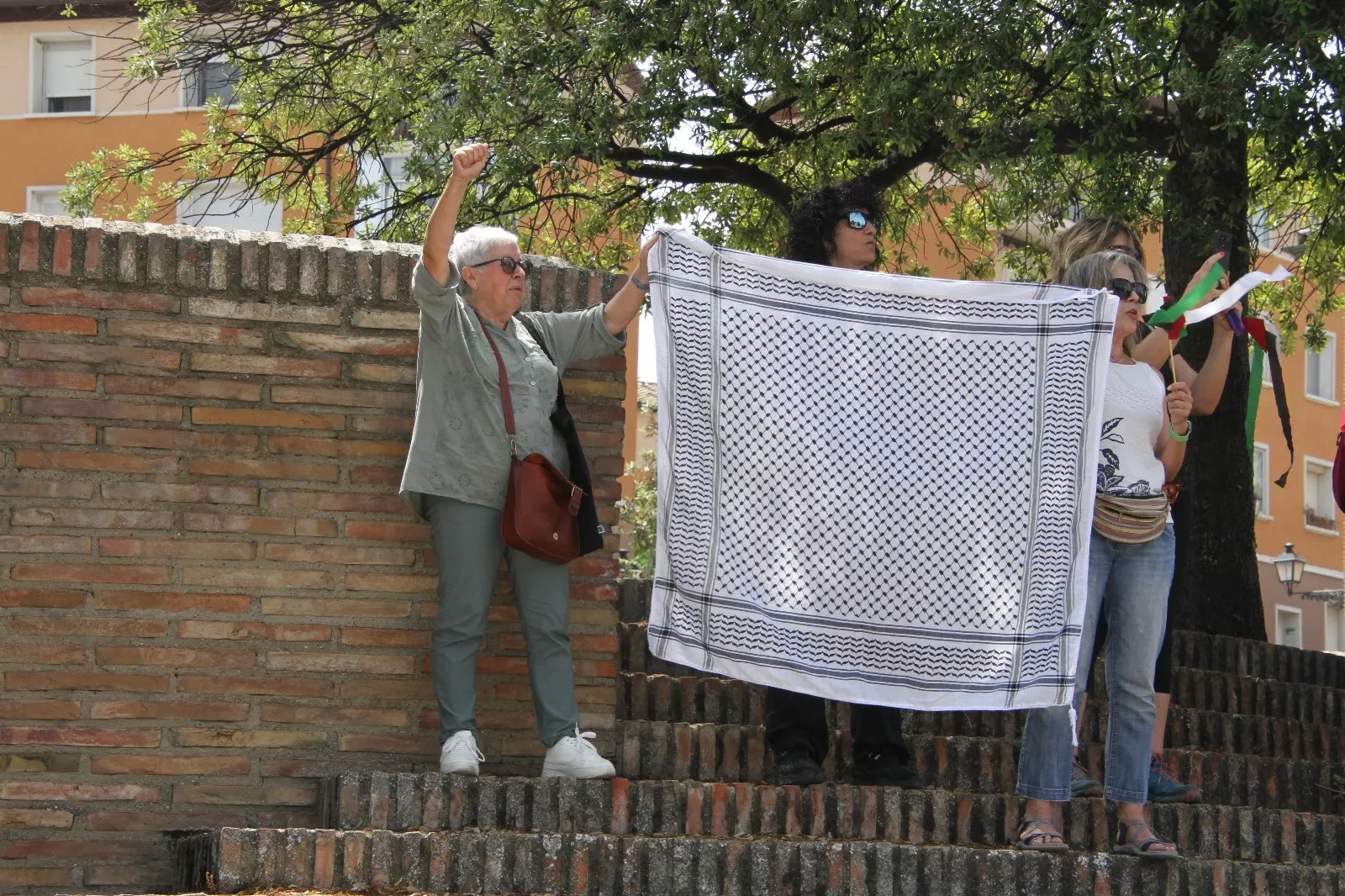 Marcha Nueno-Huesca por Palestina. Foto Carlos Neofato