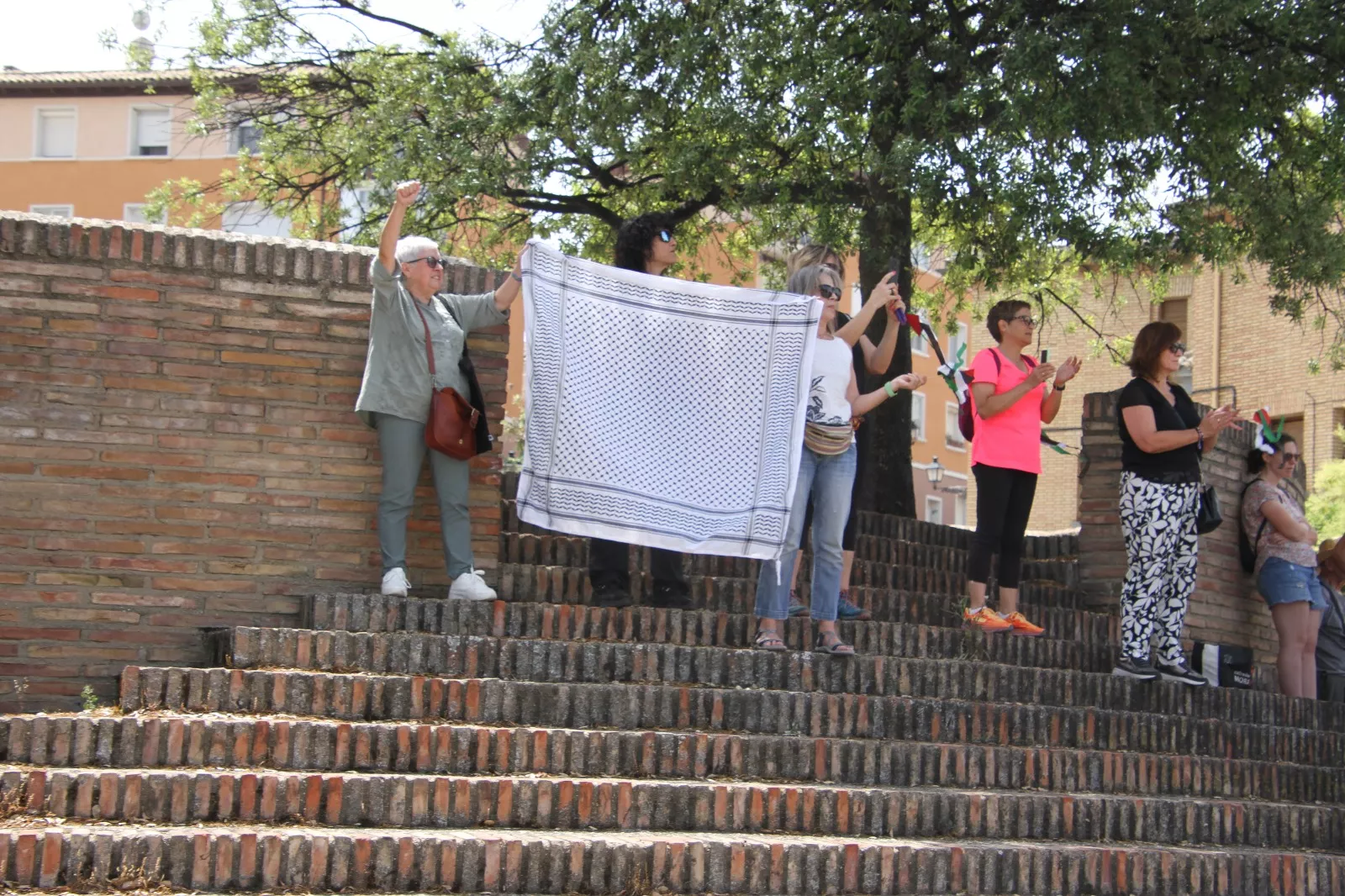 Marcha Nueno-Huesca por Palestina. Foto Carlos Neofato