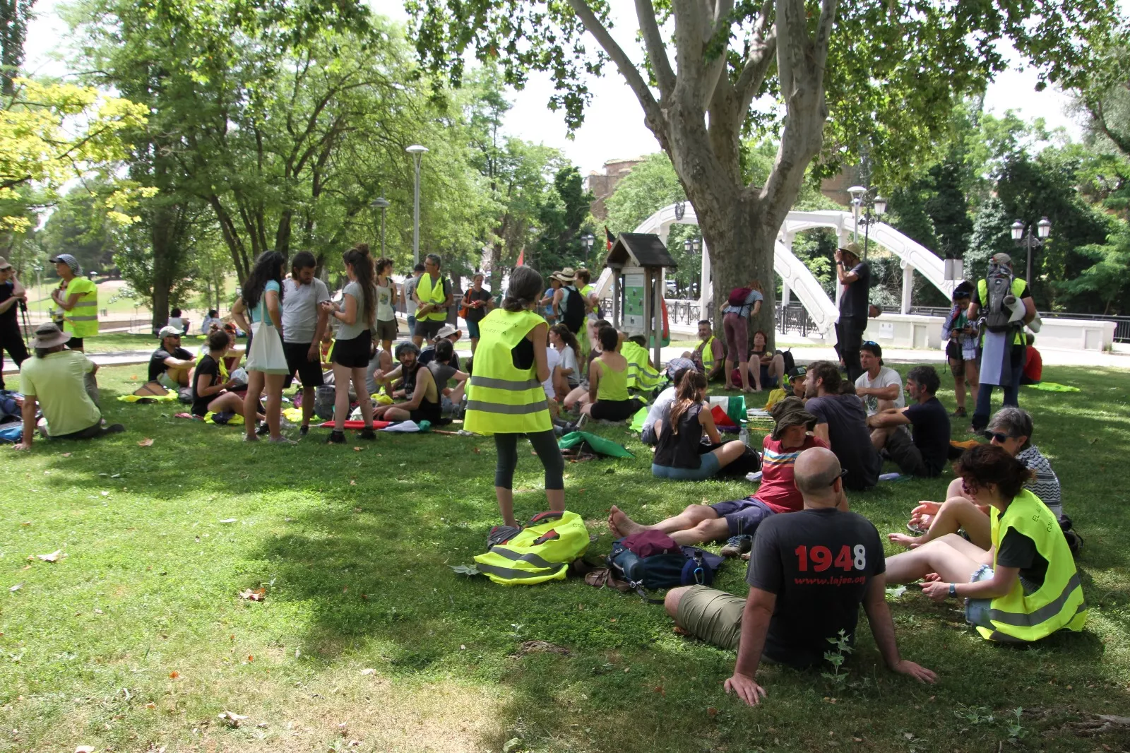 Marcha Nueno-Huesca por Palestina. Foto Carlos Neofato