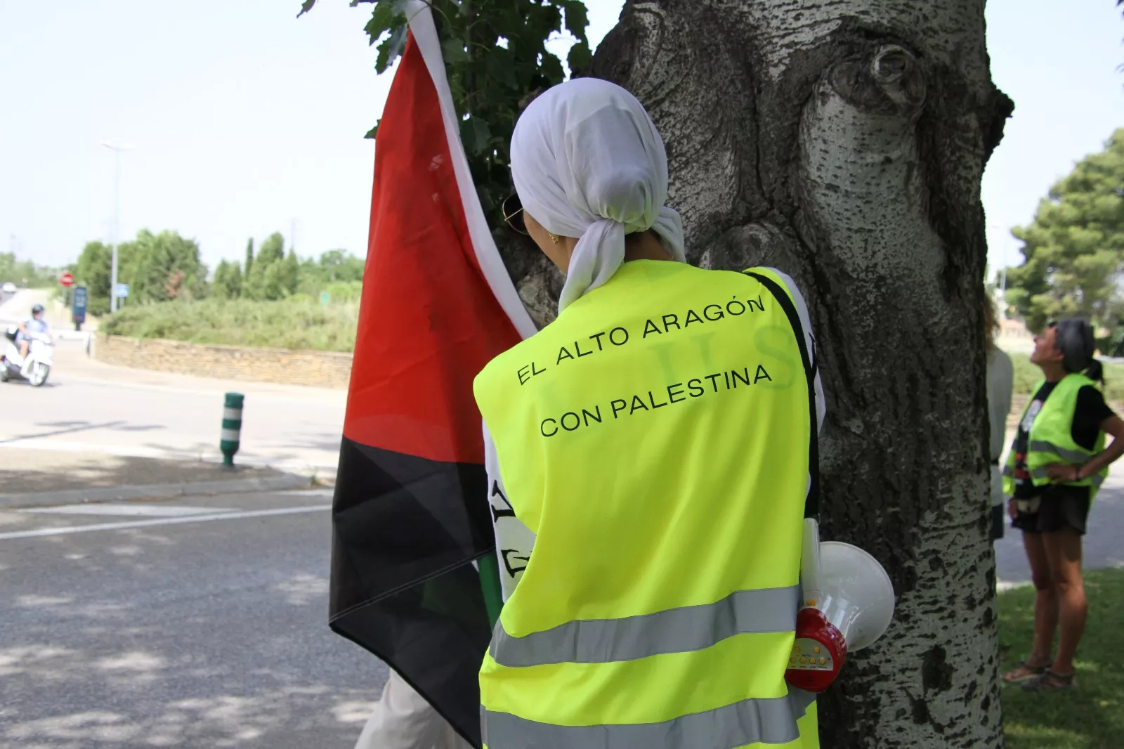 Marcha Nueno-Huesca por Palestina. Foto Carlos Neofato