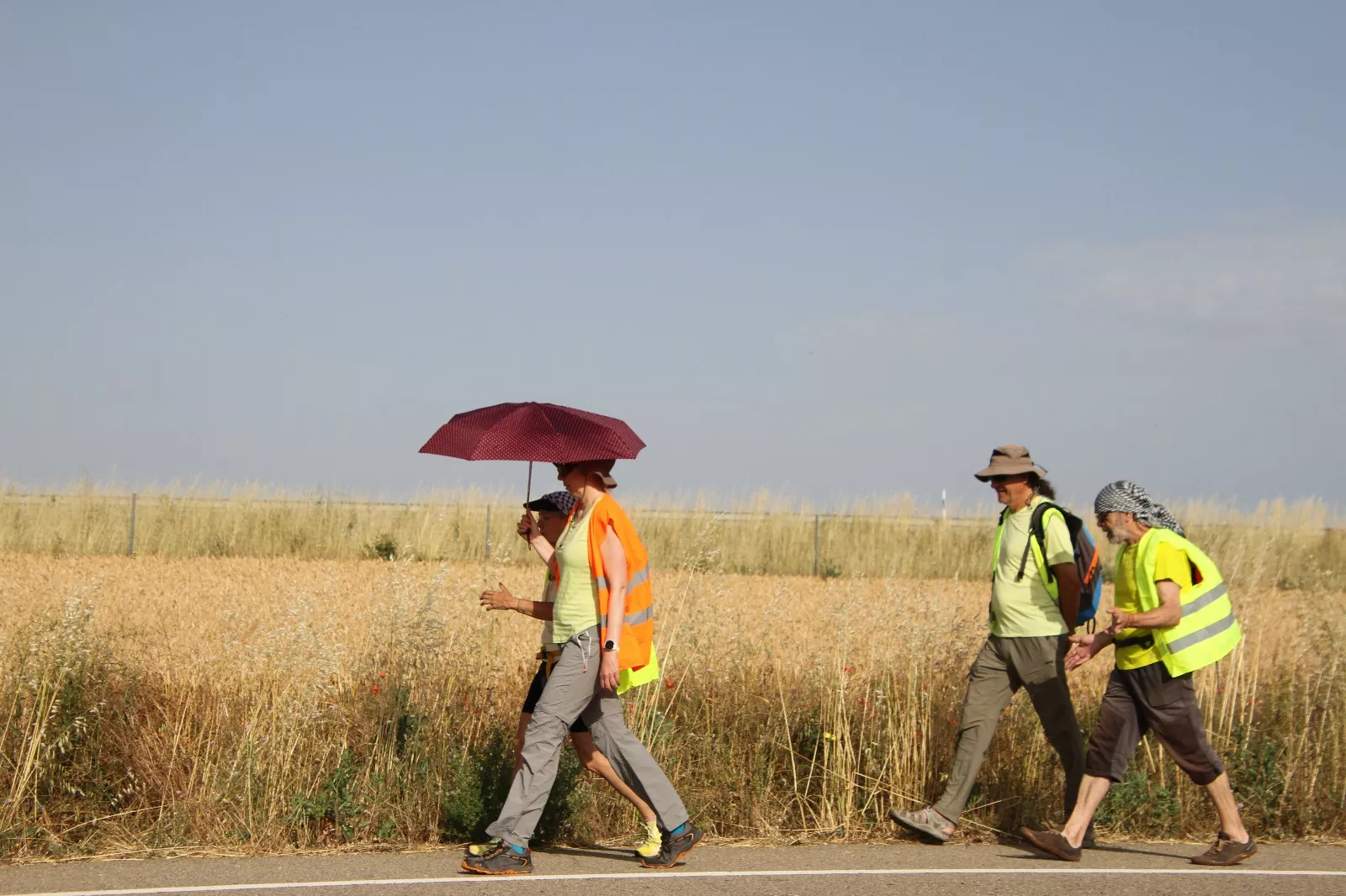 Marcha Nueno-Huesca por Palestina. Foto Carlos Neofato