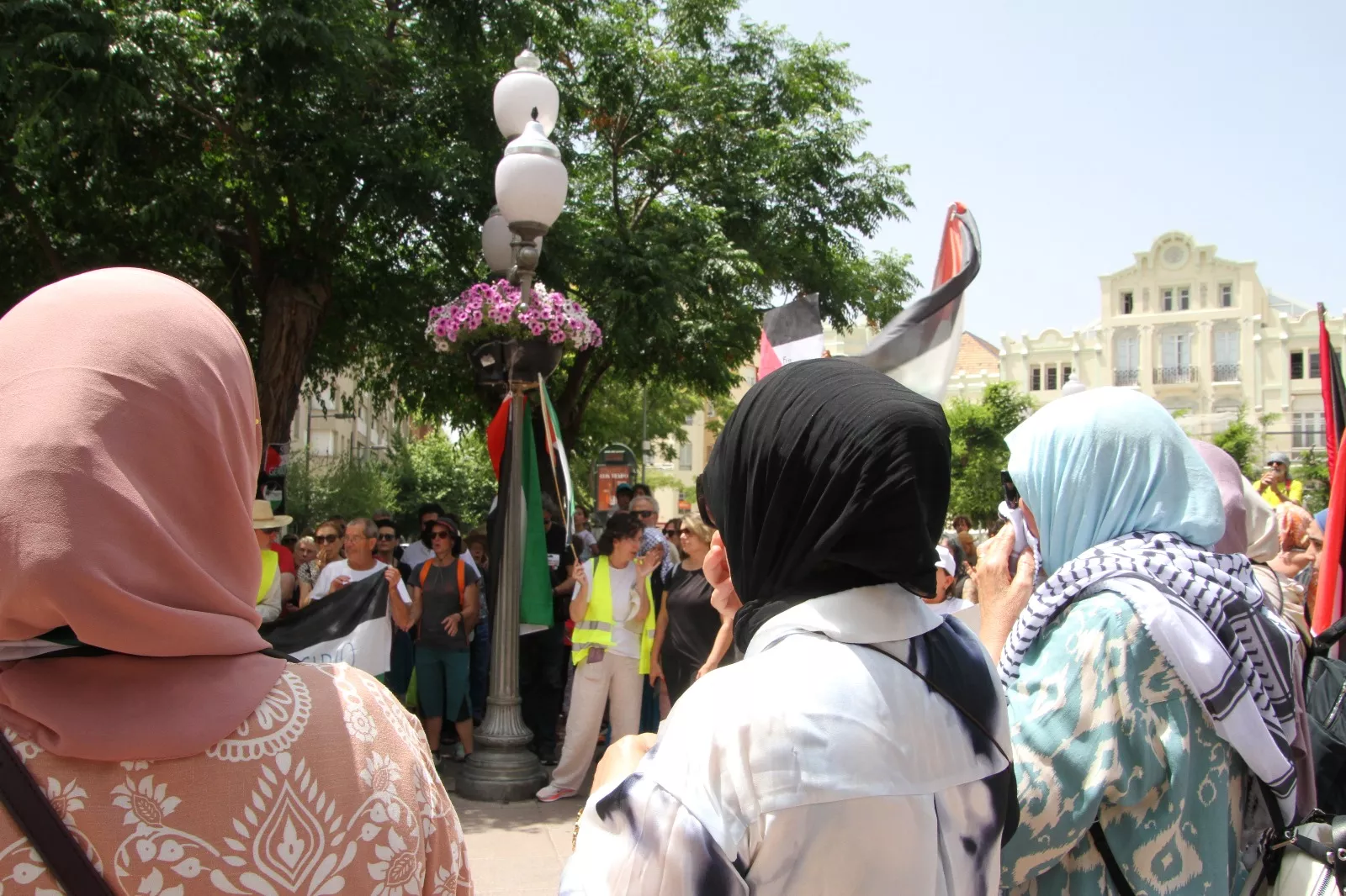 Marcha Nueno-Huesca por Palestina. Foto Carlos Neofato