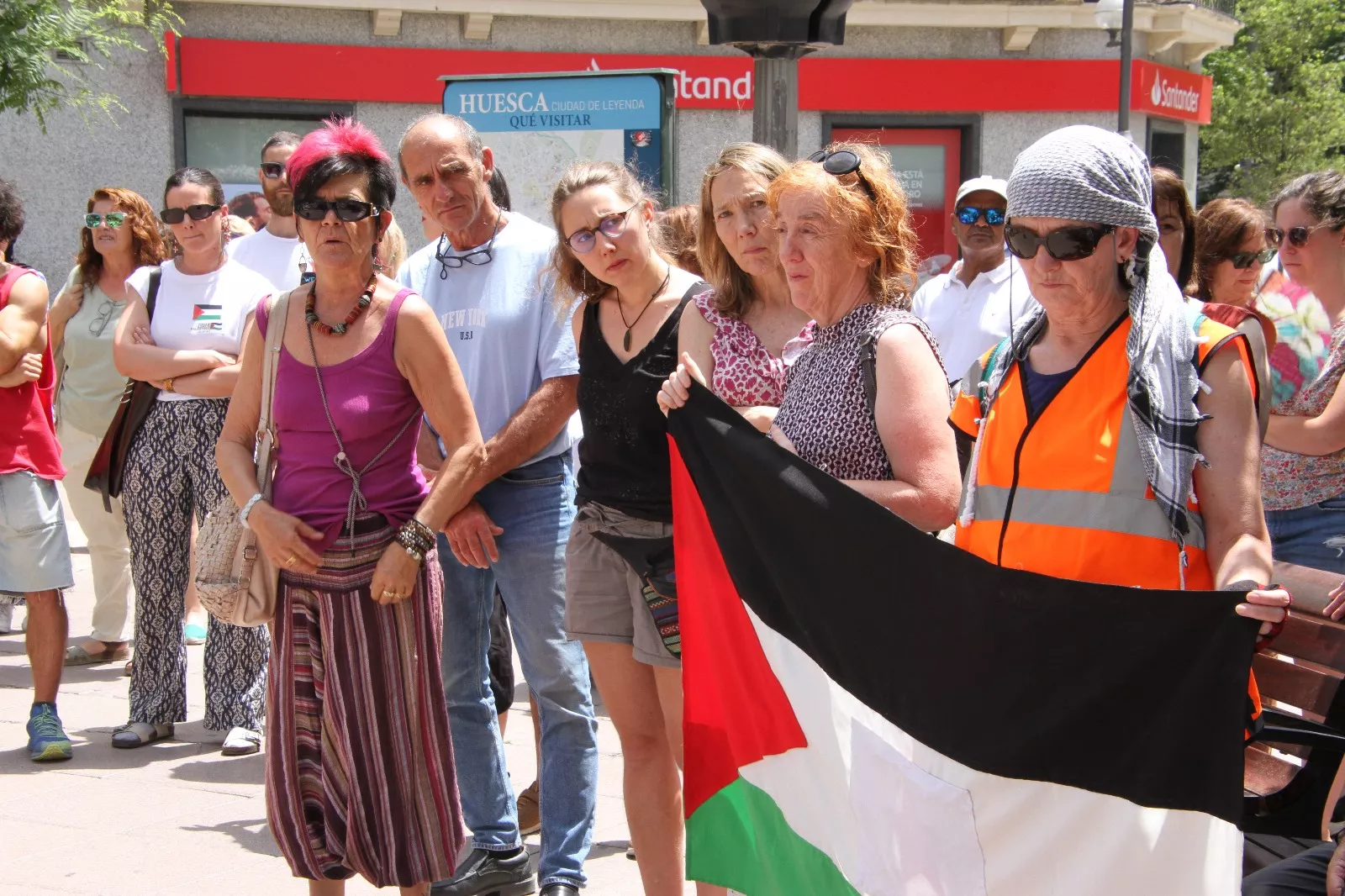 Marcha Nueno-Huesca por Palestina. Foto Carlos Neofato