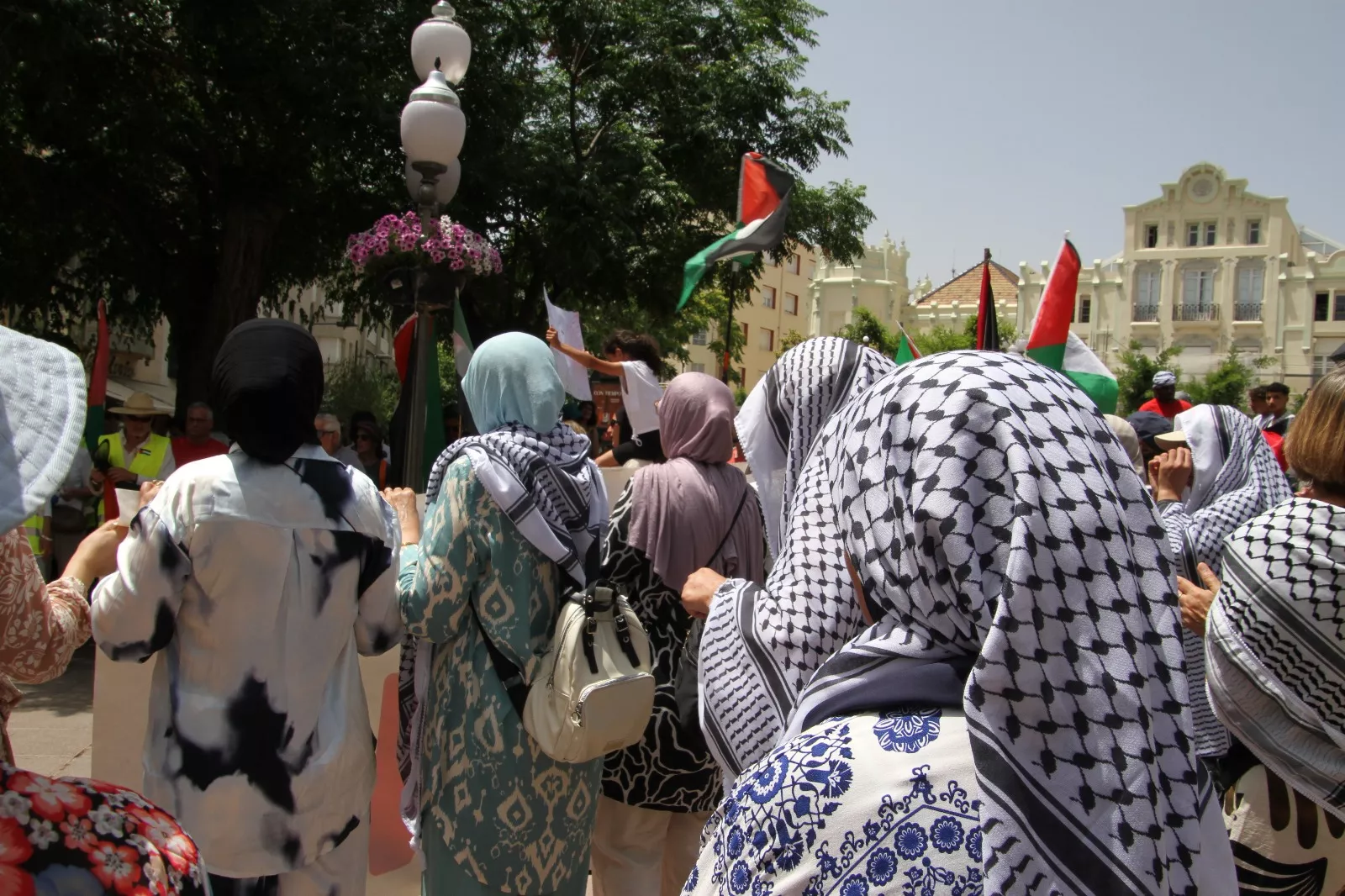 Marcha Nueno-Huesca por Palestina. Foto Carlos Neofato