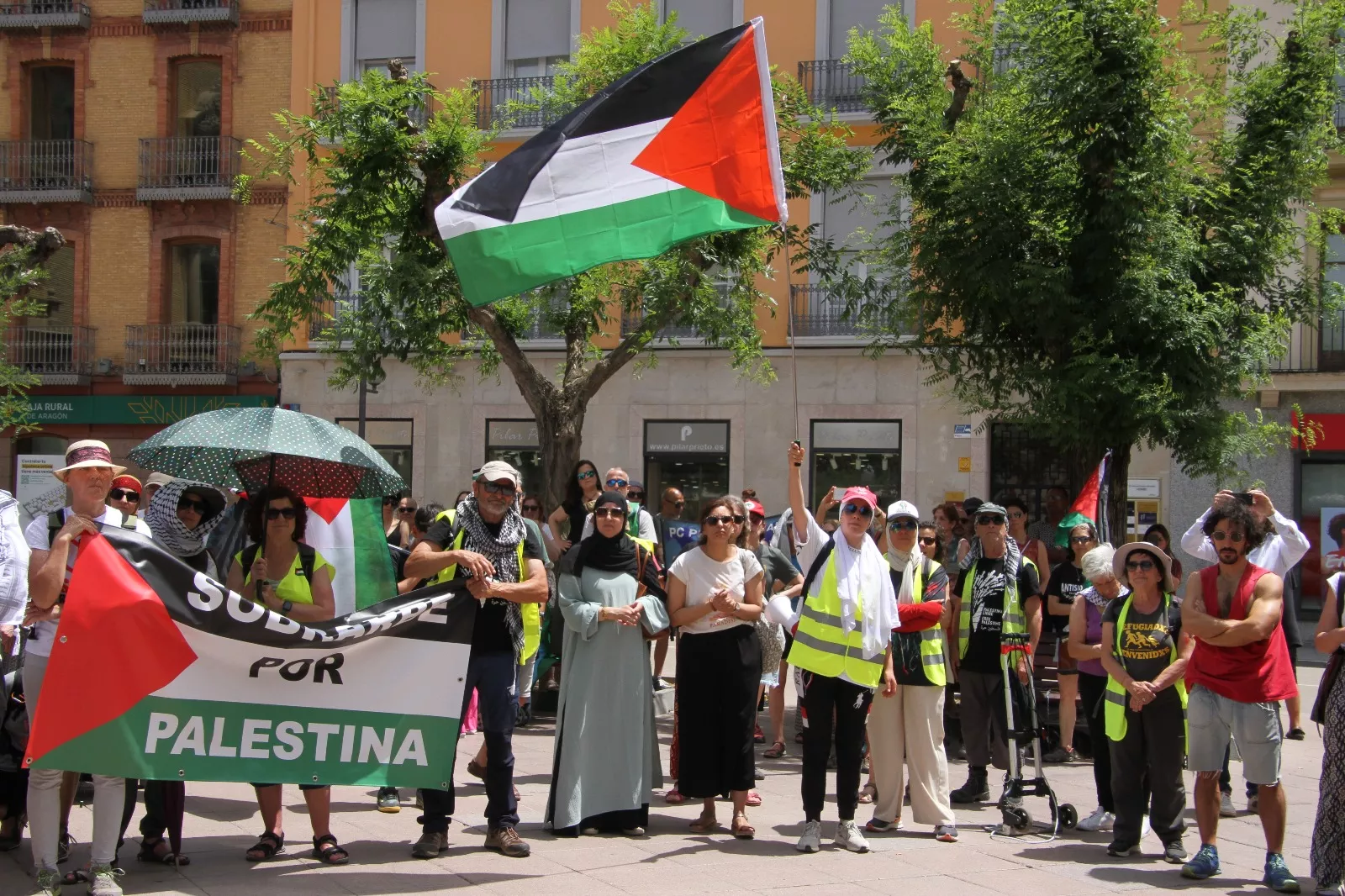 Marcha Nueno-Huesca por Palestina. Foto Carlos Neofato