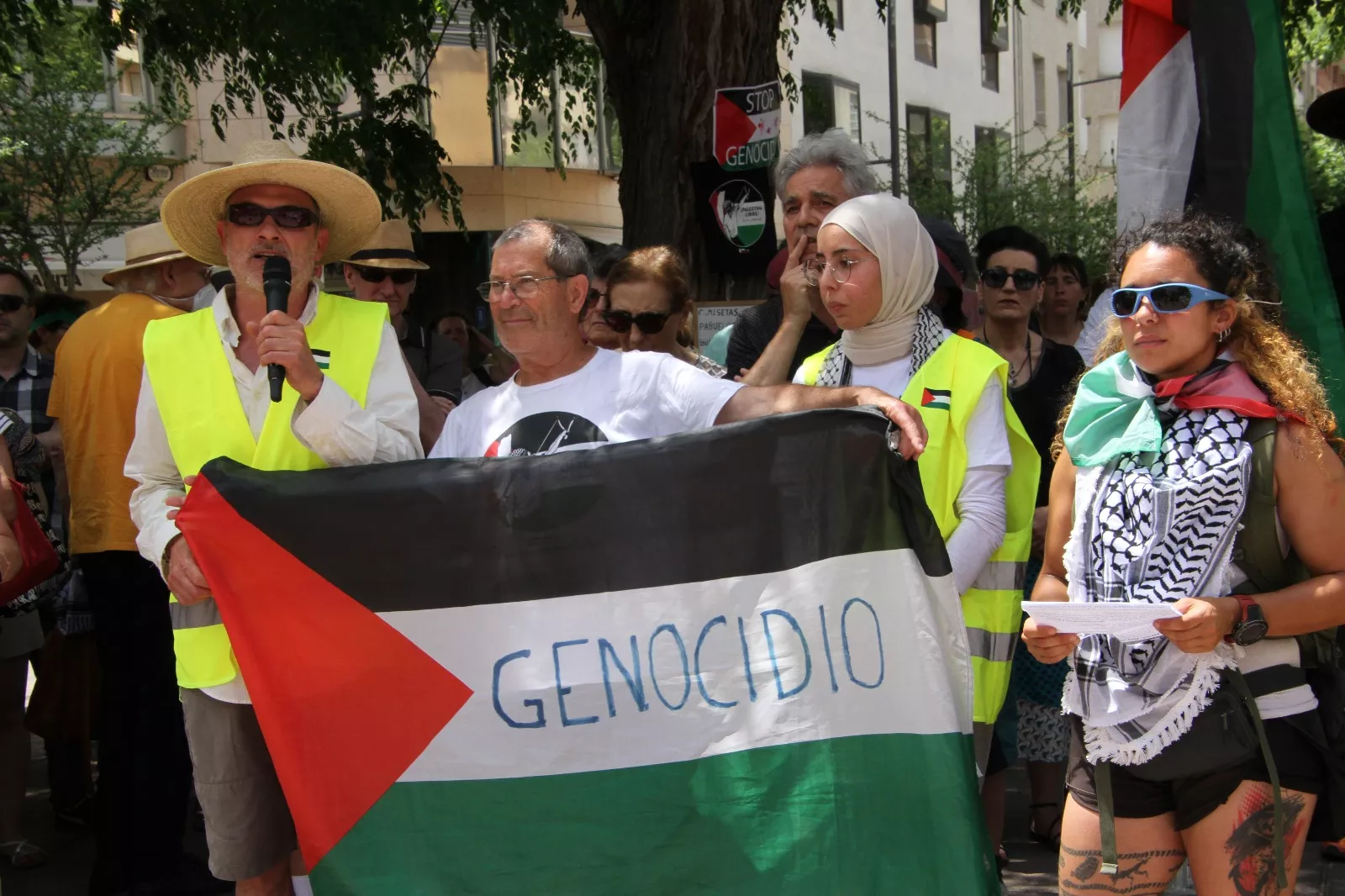 Marcha Nueno-Huesca por Palestina. Foto Carlos Neofato