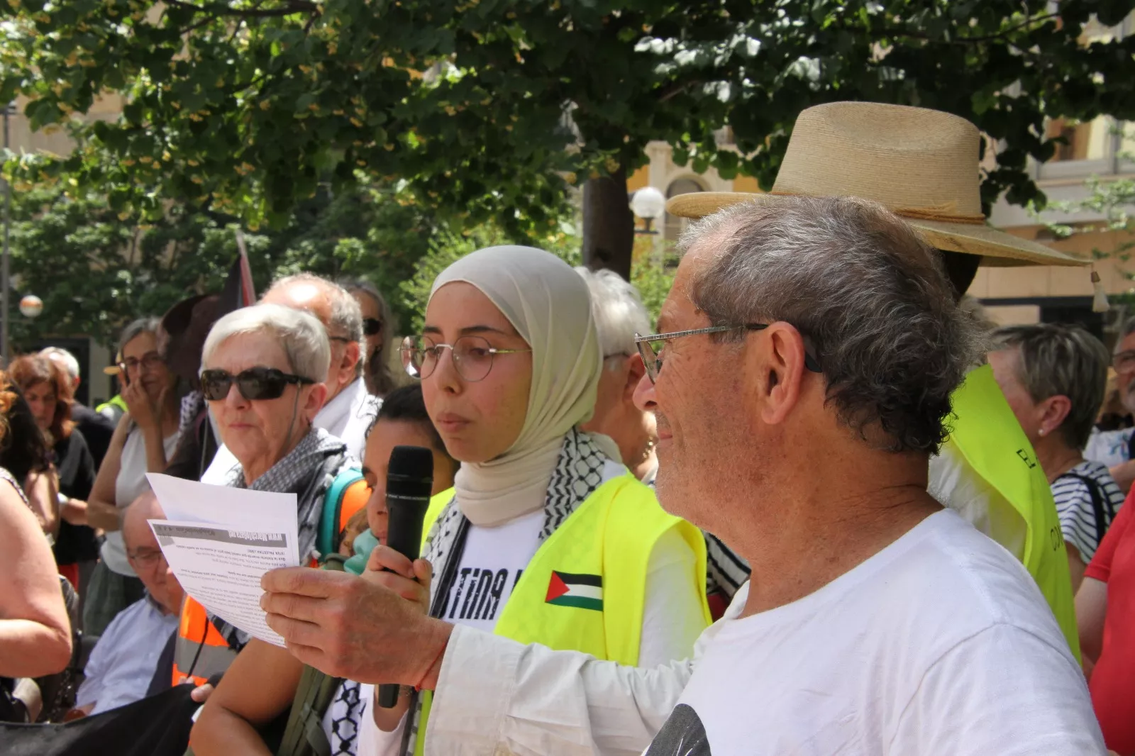 Marcha Nueno-Huesca por Palestina. Foto Carlos Neofato