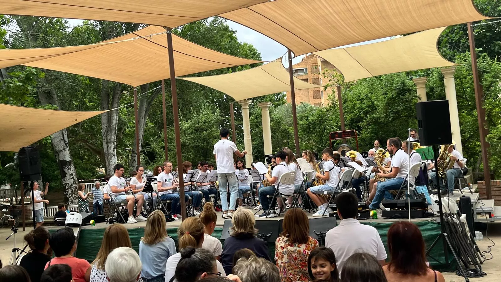 Concierto en familia de la Banda de Música de Huesca. Foto Mercedes Manterola