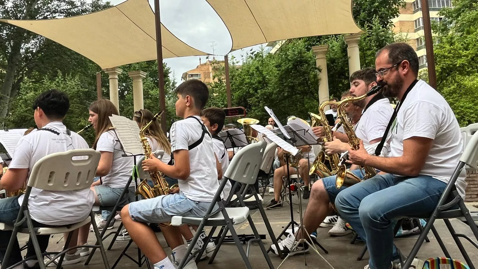 Concierto en familia de la Banda de Música de Huesca. Foto Mercedes Manterola