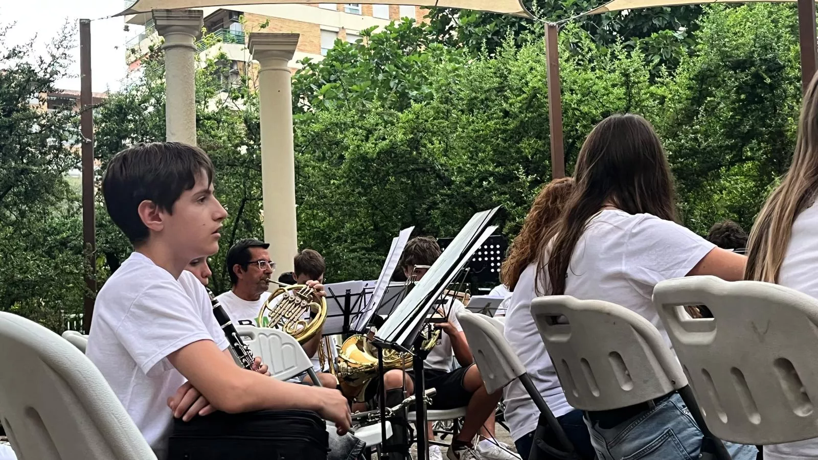 Concierto en familia de la Banda de Música de Huesca. Foto Mercedes Manterola