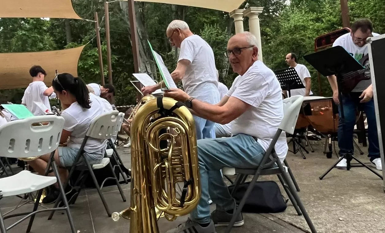 Concierto en familia de la Banda de Música de Huesca. Foto Mercedes Manterola