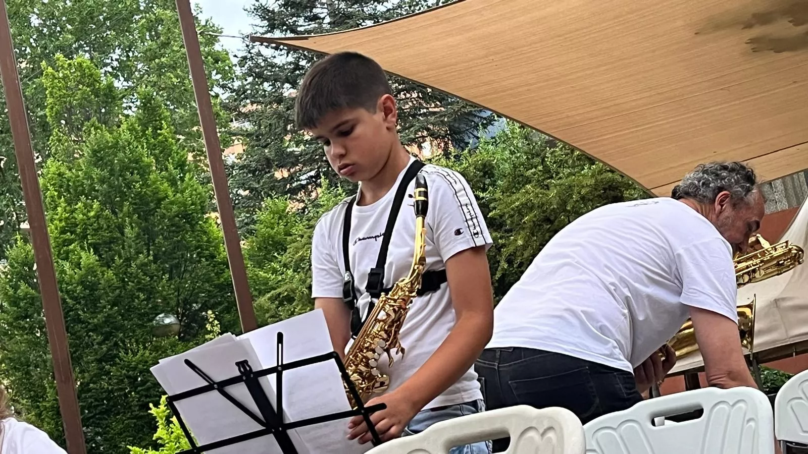 Concierto en familia de la Banda de Música de Huesca. Foto Mercedes Manterola