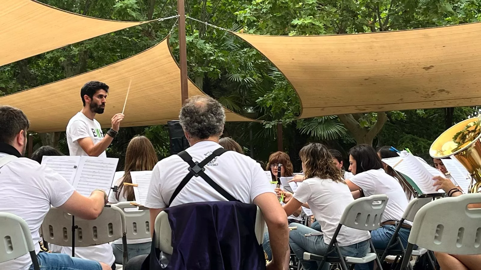Concierto en familia de la Banda de Música de Huesca. Foto Mercedes Manterola