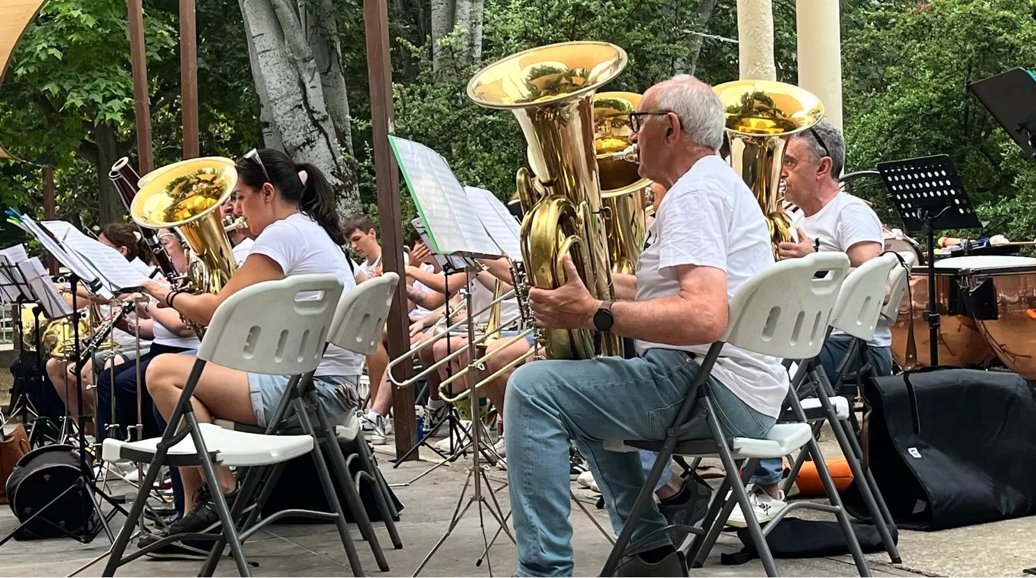 Concierto en familia de la Banda de Música de Huesca. Foto Mercedes Manterola