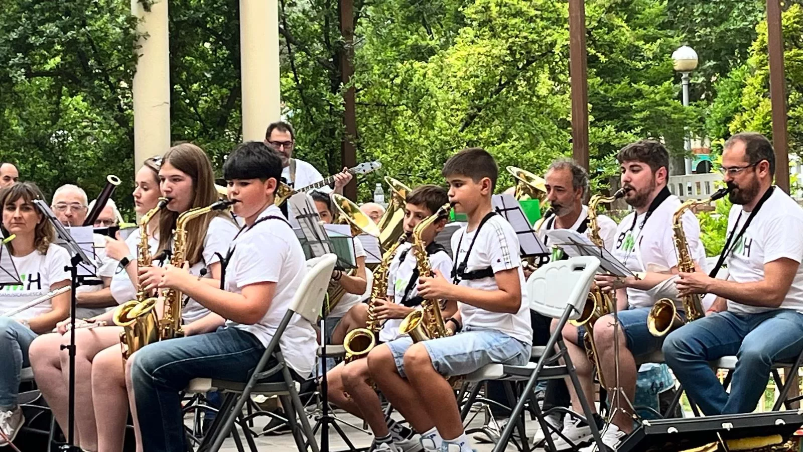Concierto en familia de la Banda de Música de Huesca. Foto Mercedes Manterola