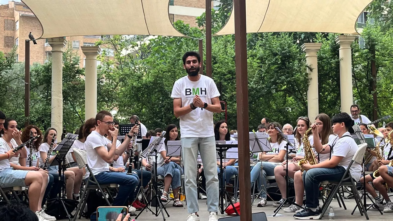 Concierto en familia de la Banda de Música de Huesca. Foto Mercedes Manterola