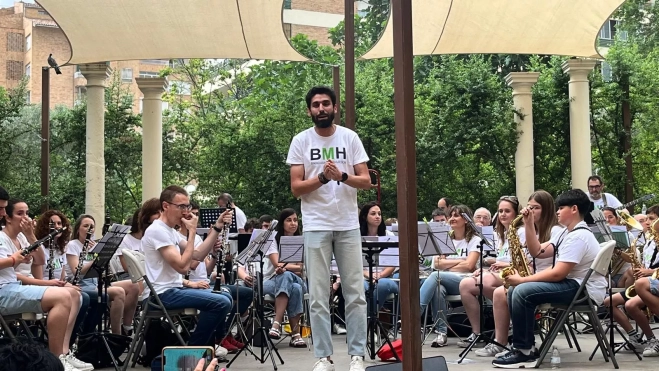 Concierto en familia de la Banda de Música de Huesca. Foto Mercedes Manterola Concierto en familia de la Banda de Música de Huesca. Foto Mercedes Manterola