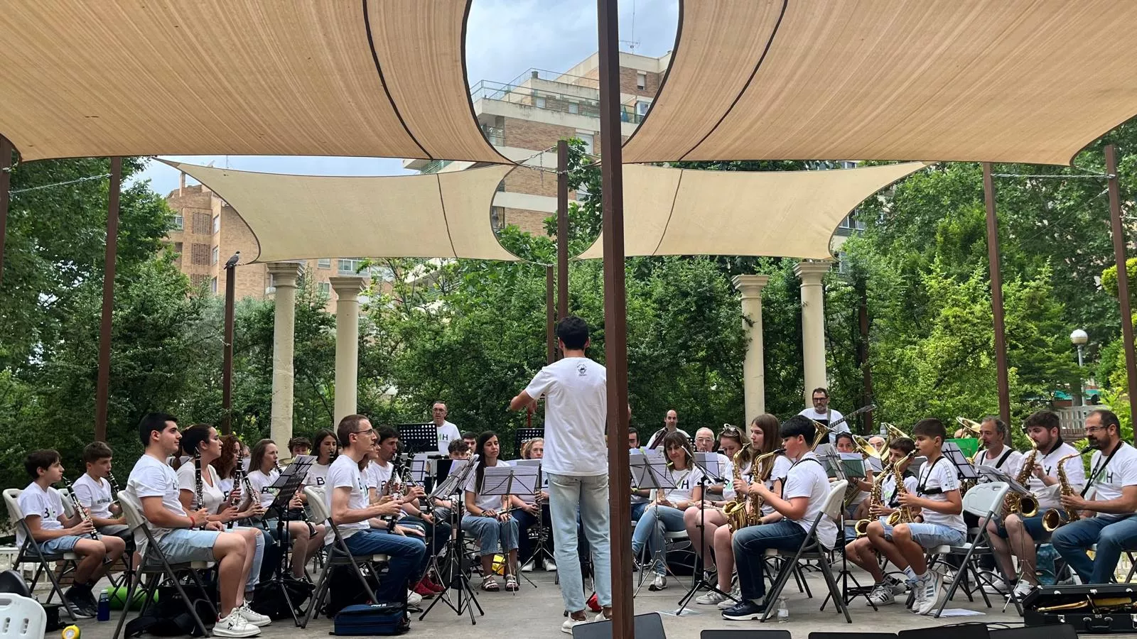 Concierto en familia de la Banda de Música de Huesca. Foto Mercedes Manterola