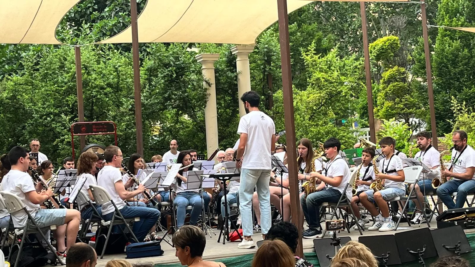 Concierto en familia de la Banda de Música de Huesca. Foto Mercedes Manterola