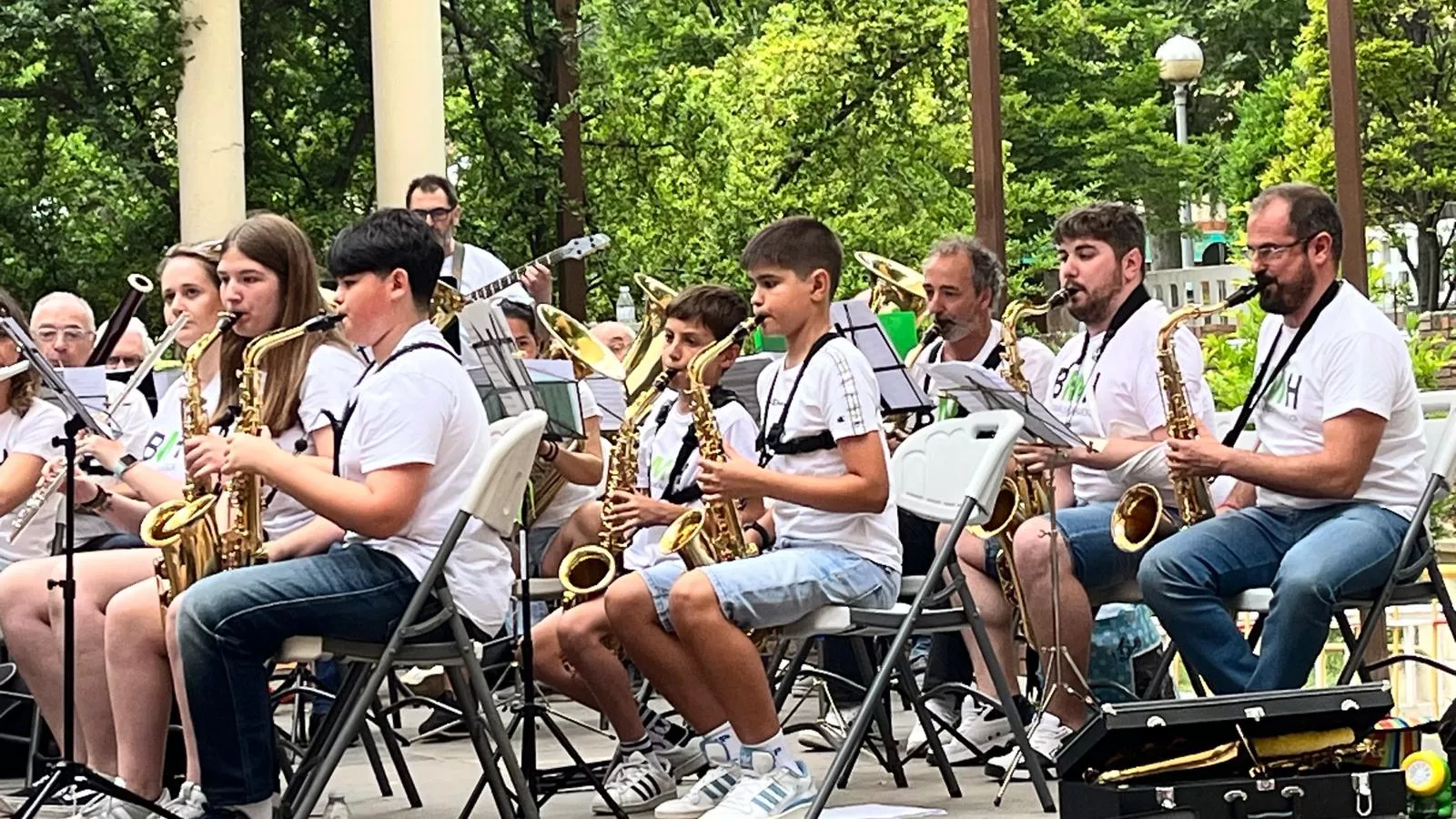 Concierto en familia de la Banda de Música de Huesca. Foto Mercedes Manterola