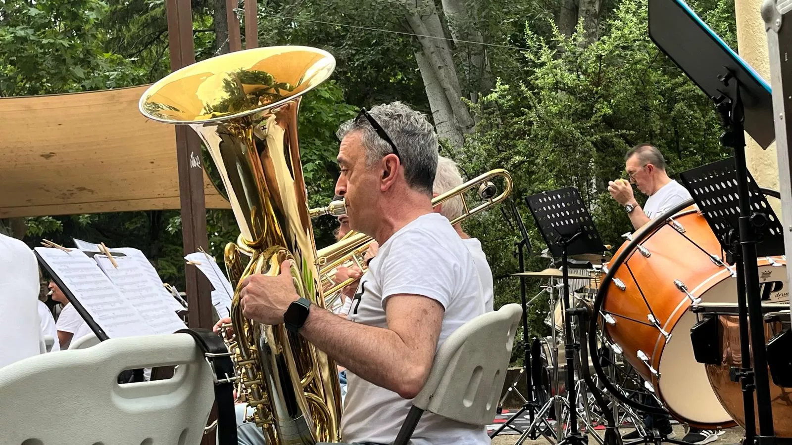 Concierto en familia de la Banda de Música de Huesca. Foto Mercedes Manterola