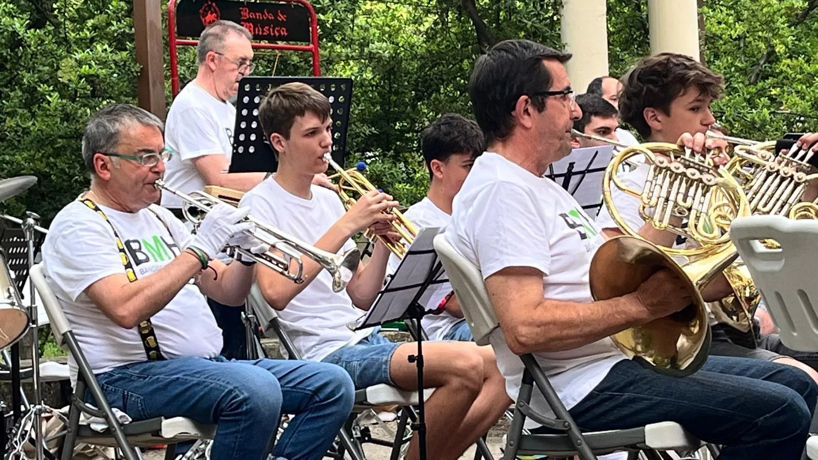Concierto en familia de la Banda de Música de Huesca. Foto Mercedes Manterola