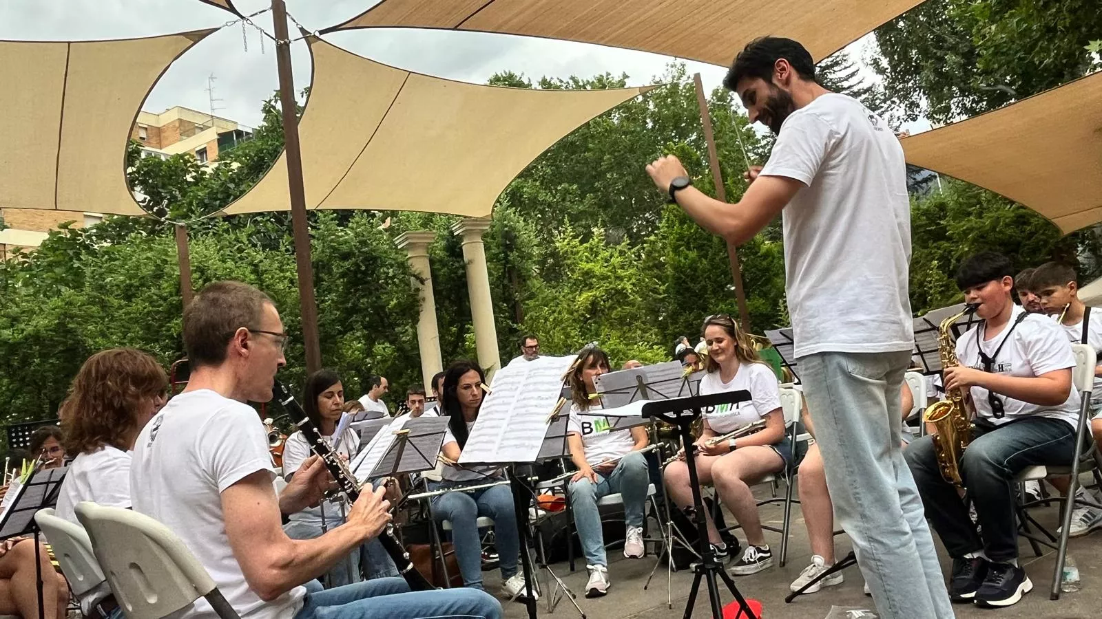 Concierto en familia de la Banda de Música de Huesca. Foto Mercedes Manterola