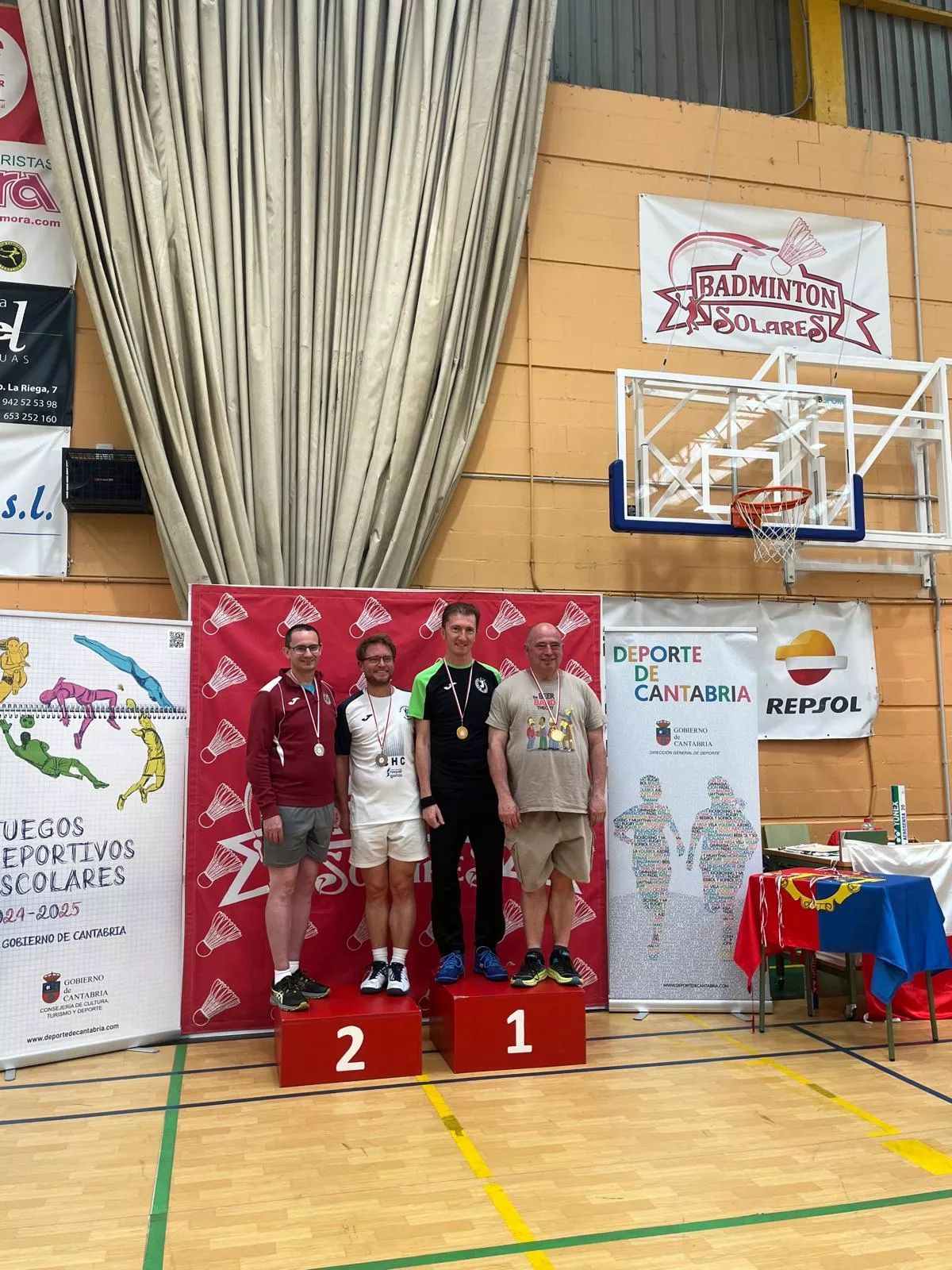 Carlos Bibián campeón dobles masculino Senior B2