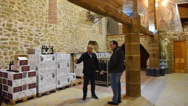 Jesús Abizanda en la antiguoa posada