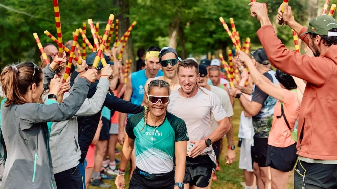 Carmen Palacin ganadora femenina animada por el público. Foto Mario Gascón Carmen Palacin ganadora femenina animada por el público. Foto Mario Gascón
