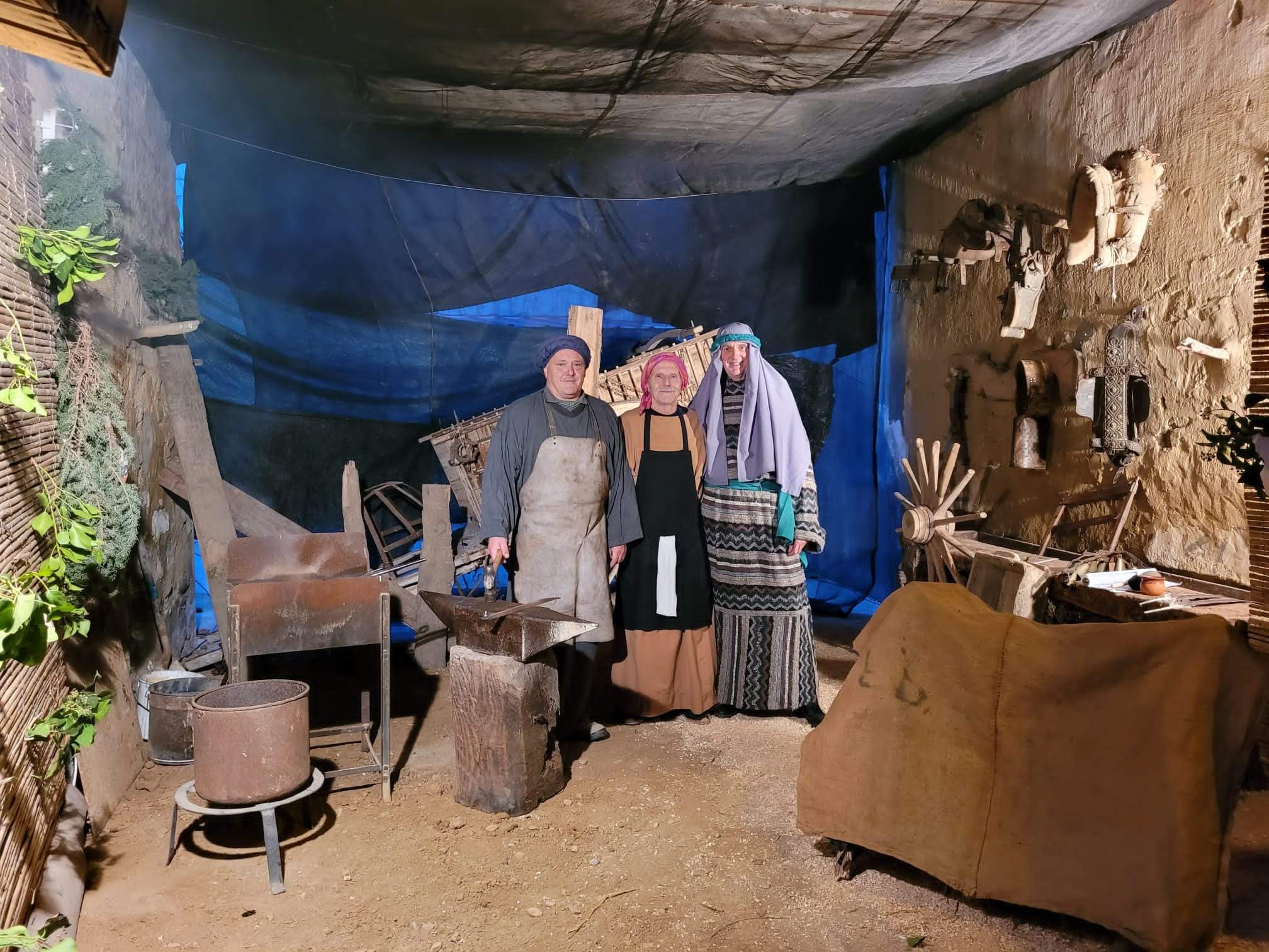 Estampas del belén viviente de Sena