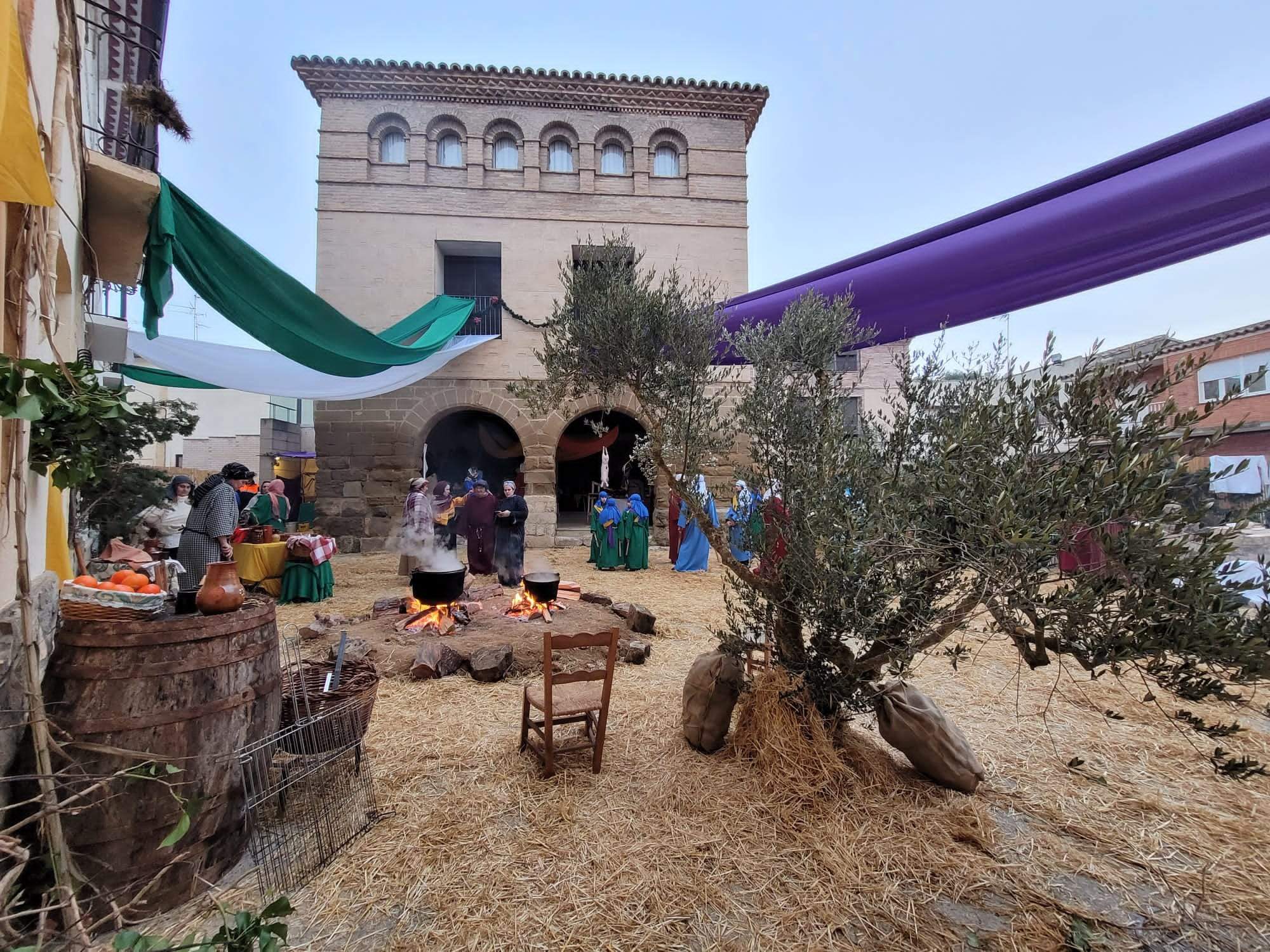 Estampas del belén viviente de Sena