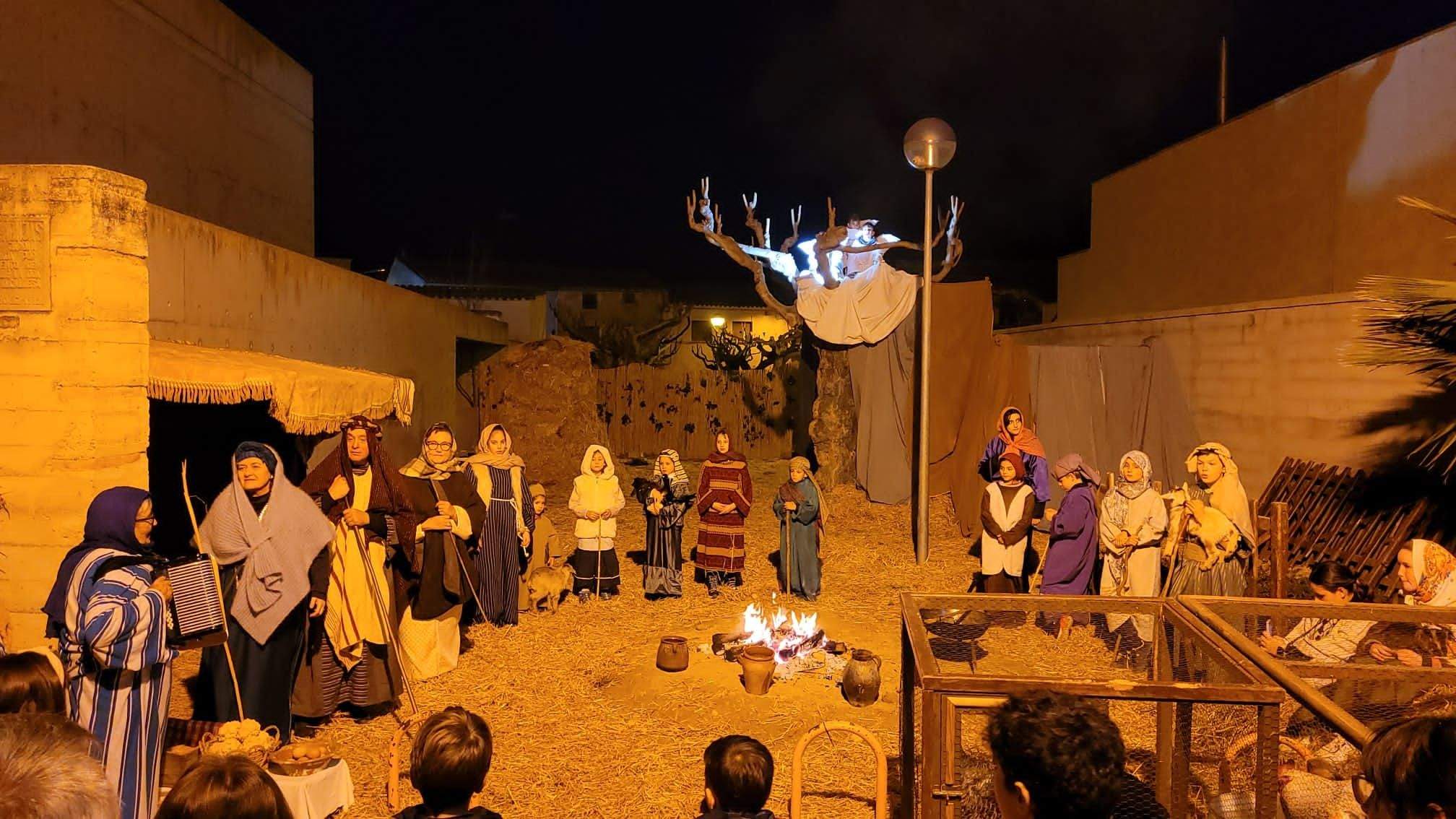 Estampas del belén viviente de Sena