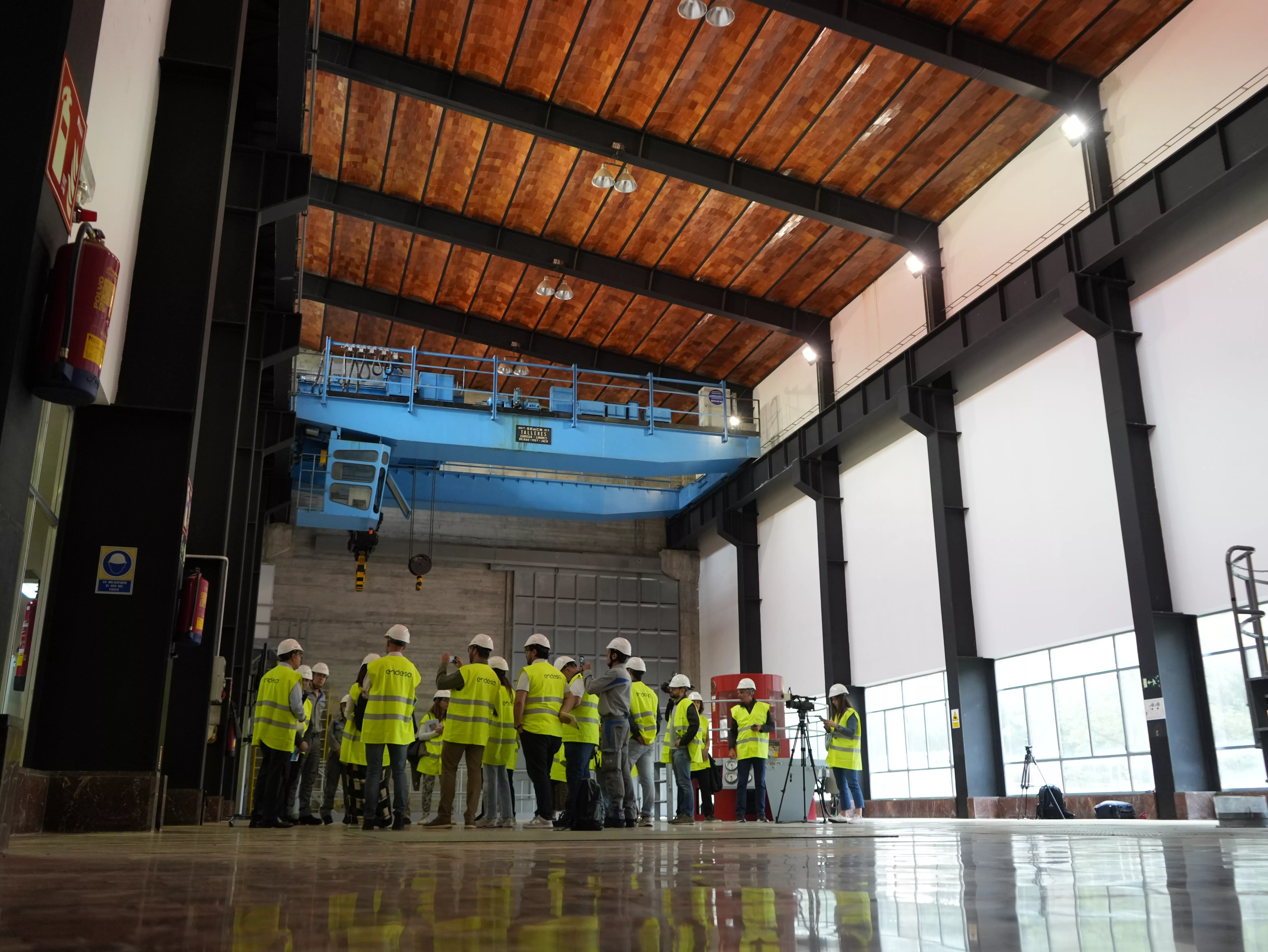 Visita de medios de comunicación a las centrales de Eriste y Seira. Foto Endesa