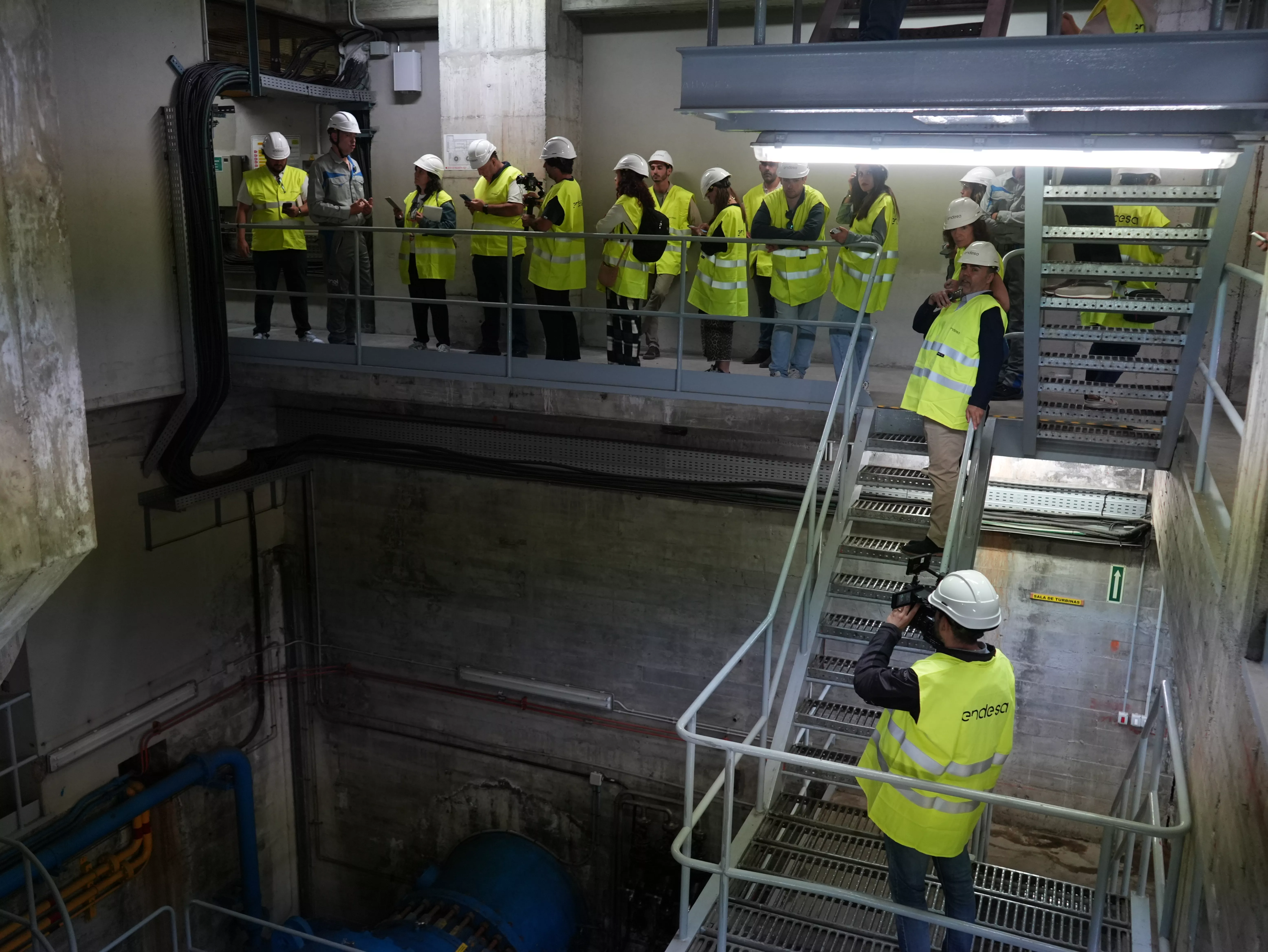 Visita de medios de comunicación a las centrales de Eriste y Seira. Foto Endesa