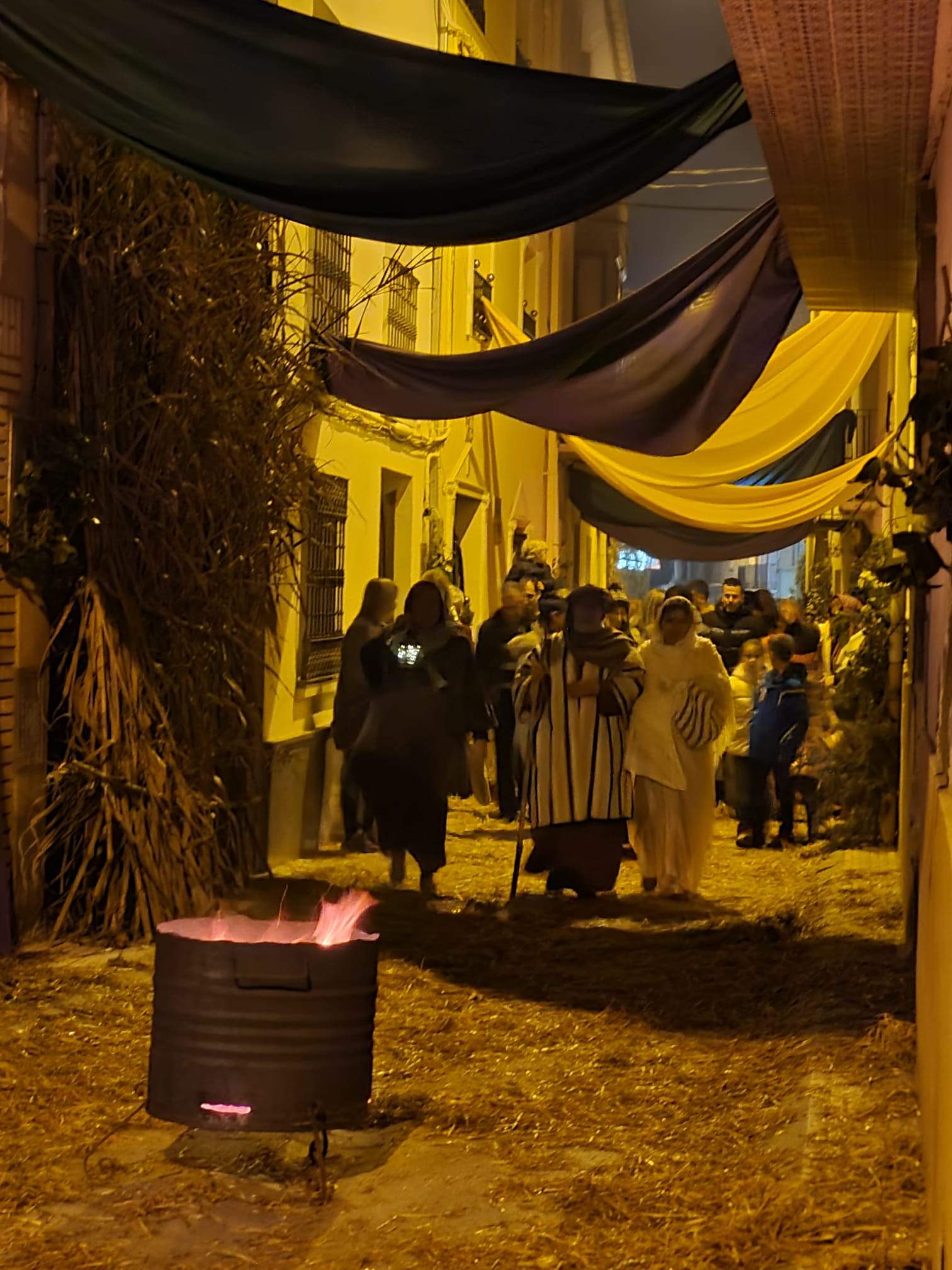 Estampas del belén viviente de Sena