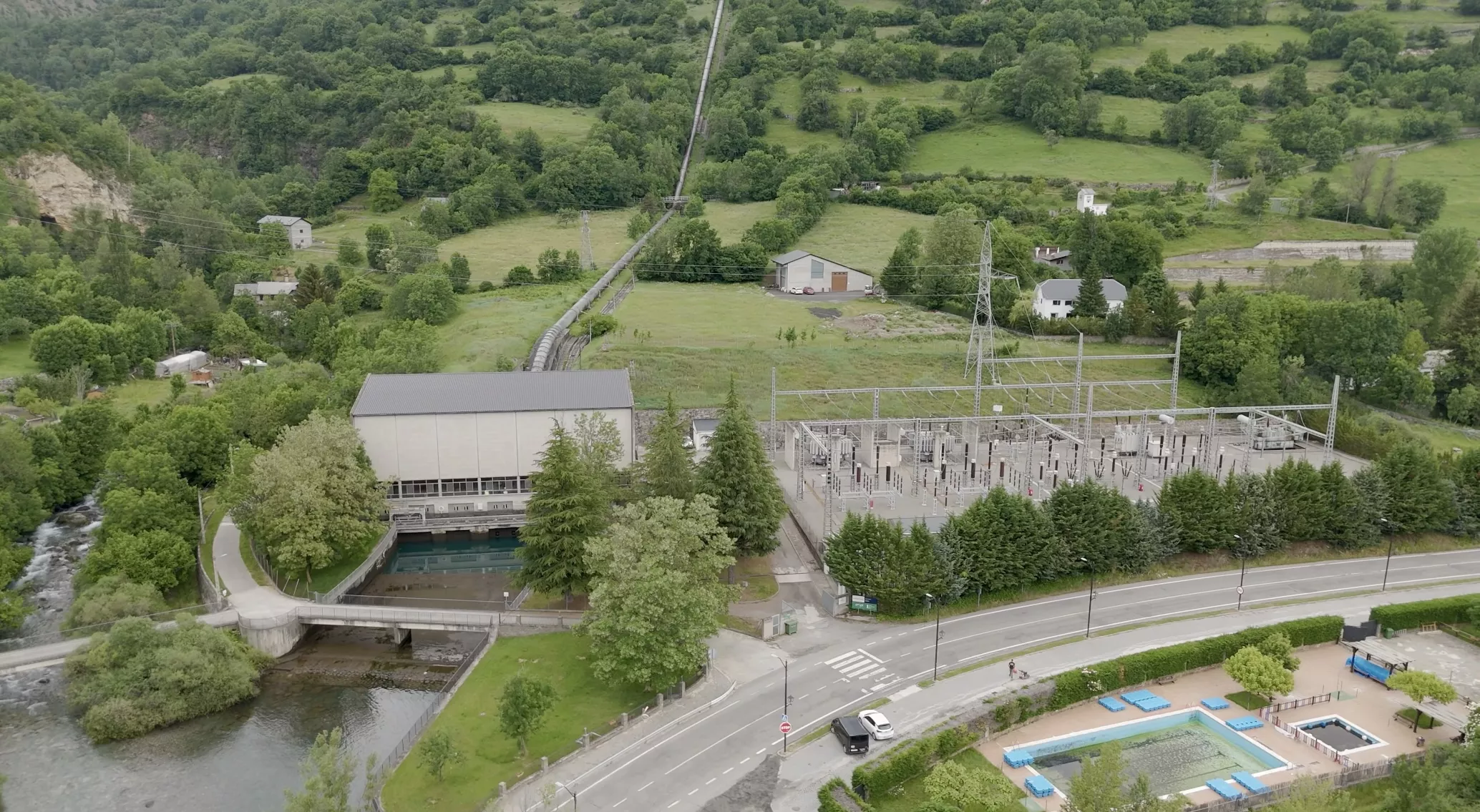 Visita de medios de comunicación a las centrales de Eriste y Seira. Foto Endesa