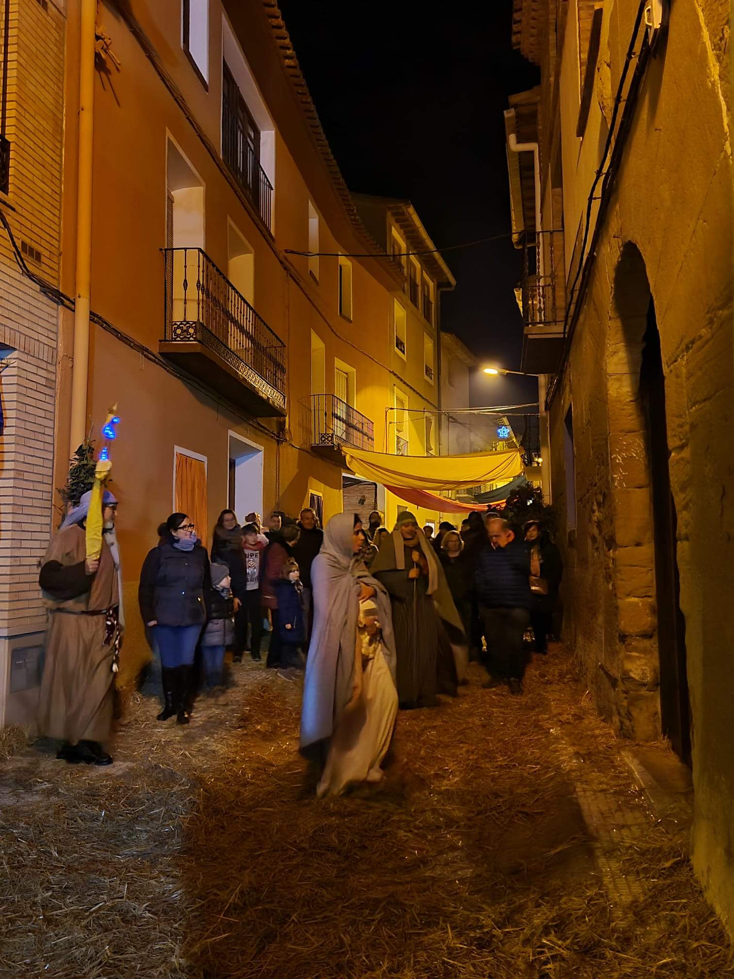 Estampas del belén viviente de Sena