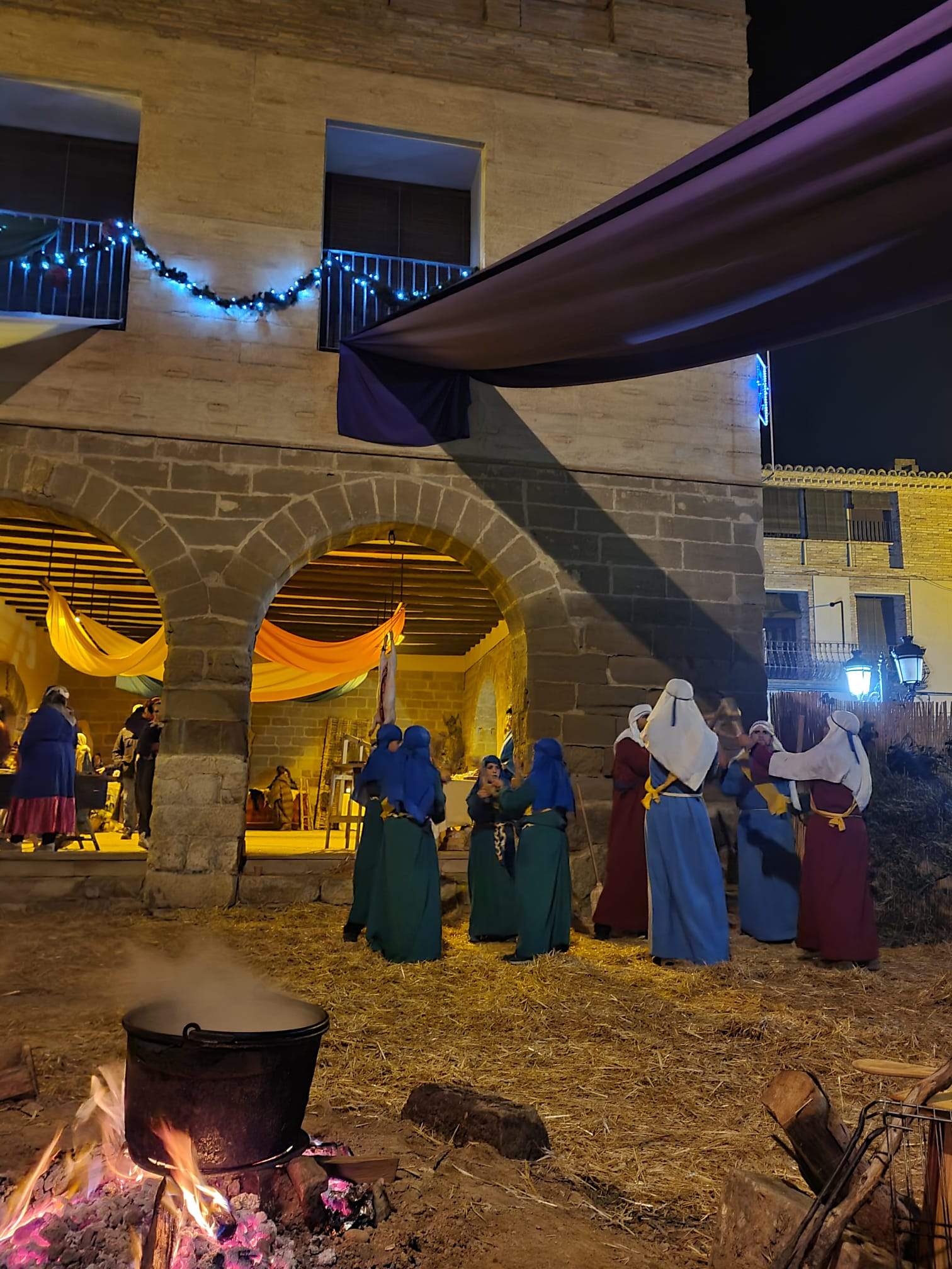 Estampas del belén viviente de Sena