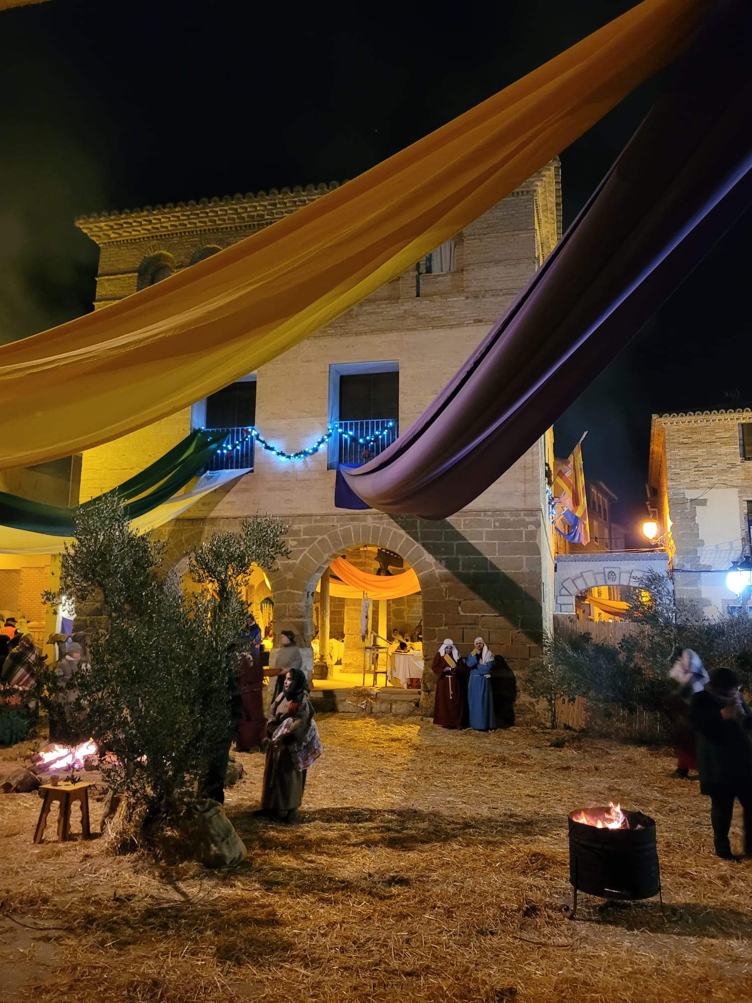 Estampas del belén viviente de Sena