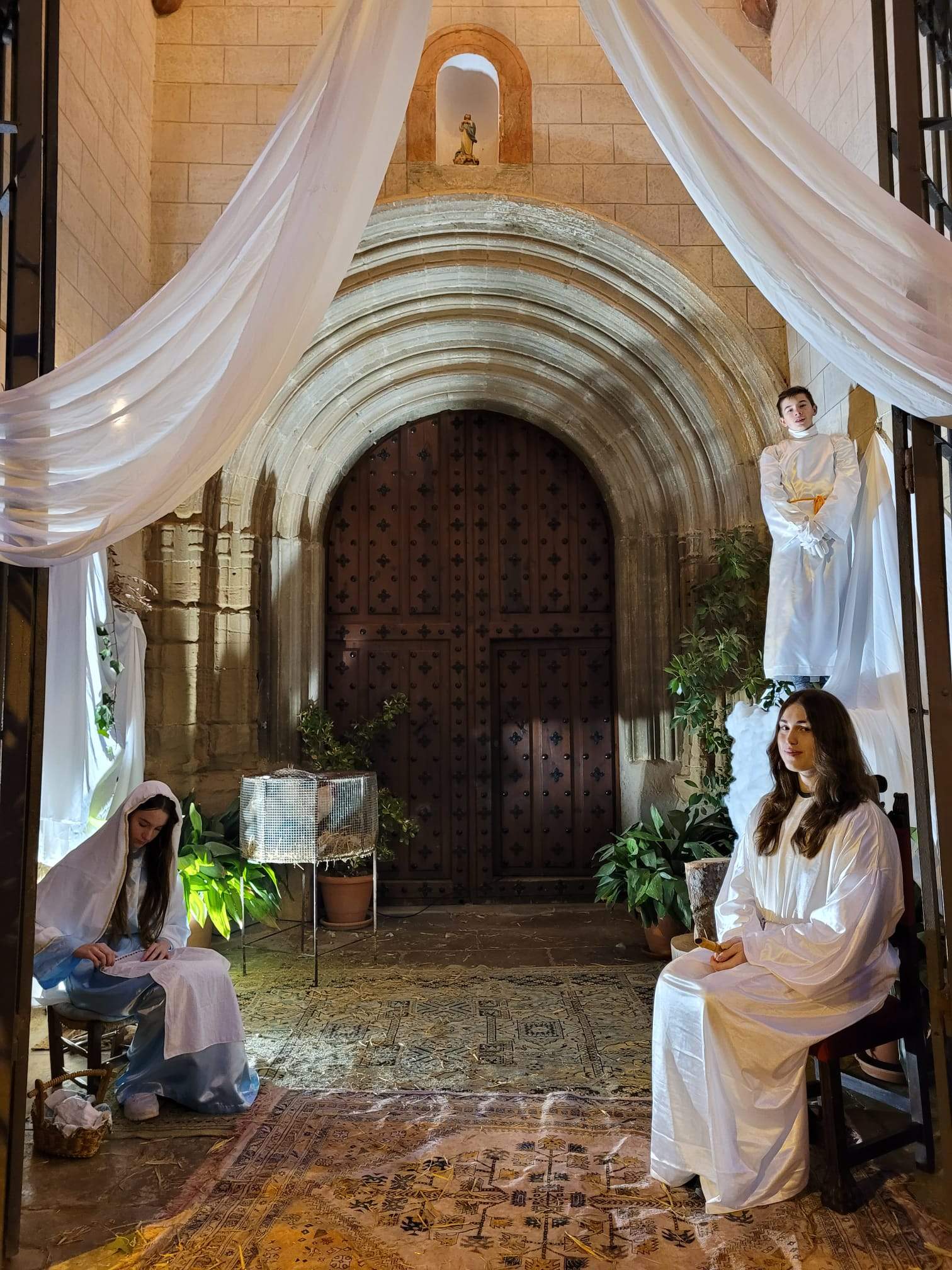 Estampas del belén viviente de Sena