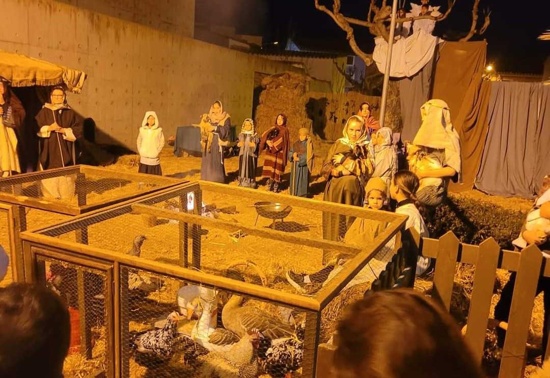 Estampas del belén viviente de Sena