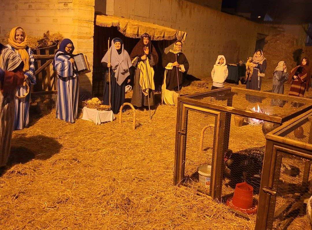 Estampas del belén viviente de Sena