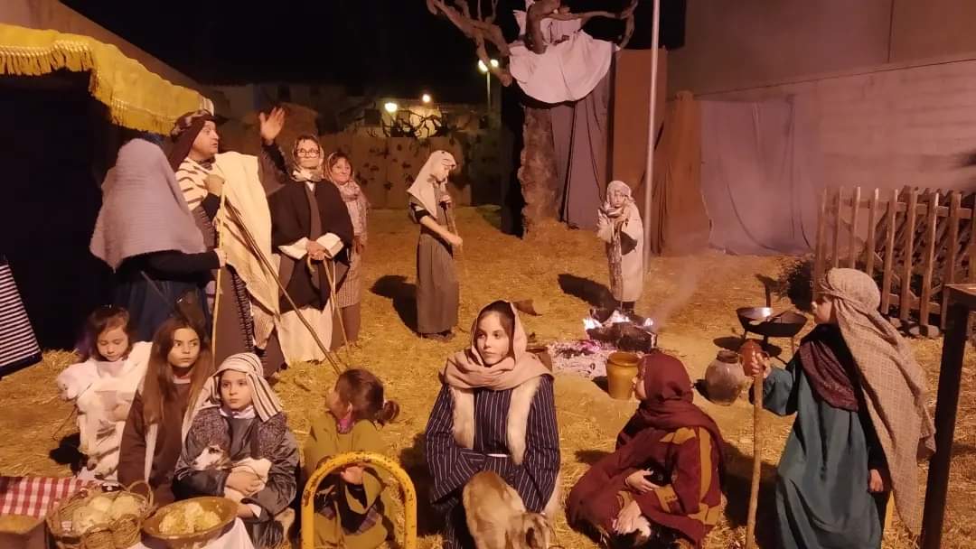 Estampas del belén viviente de Sena