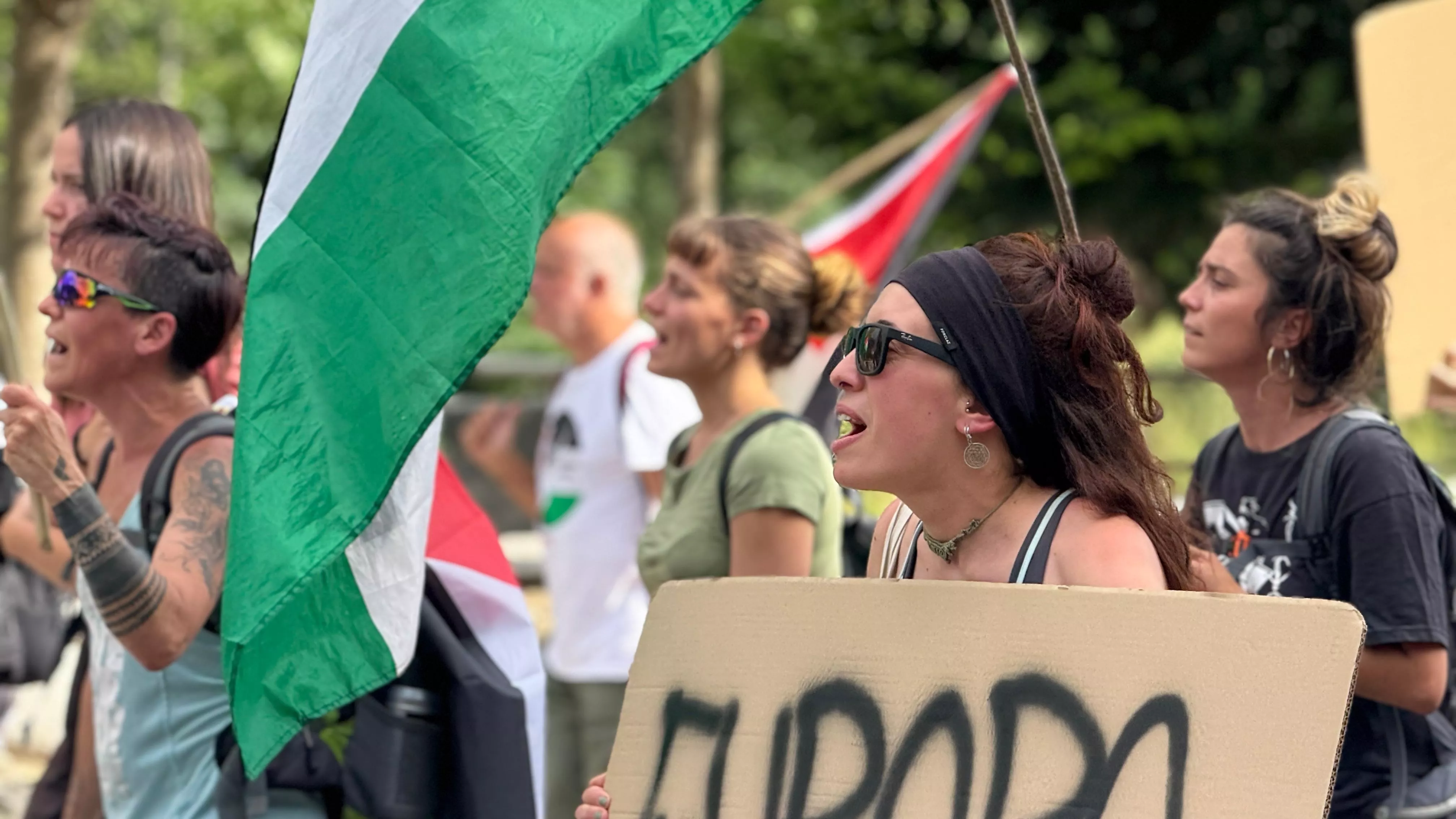 Marcha pro Palestina a Benasque. Foto Gonzalo