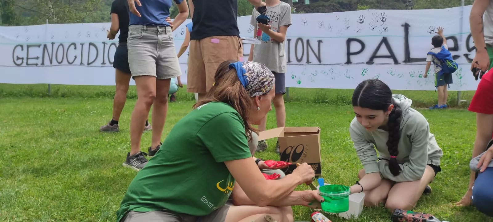 Marcha pro Palestina a Benasque.