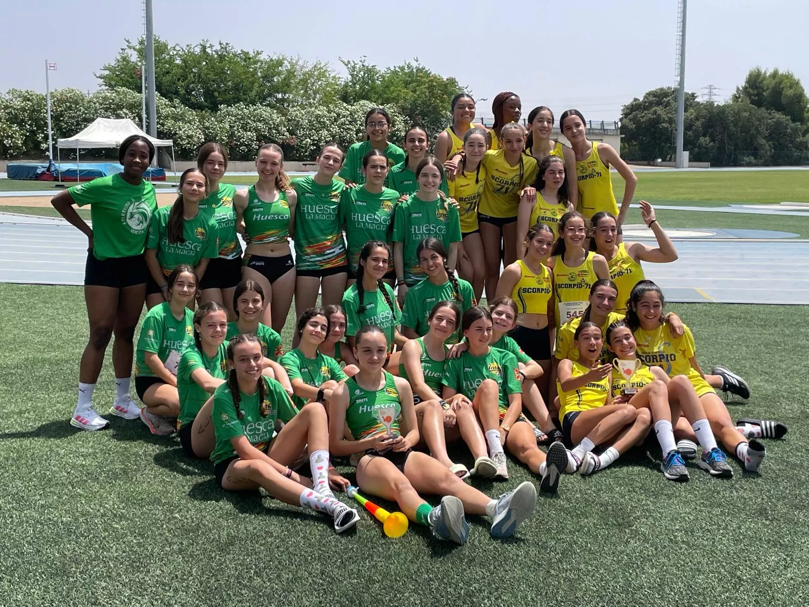 Campeonato de Aragón por equipos Sub-16. Podio femenino